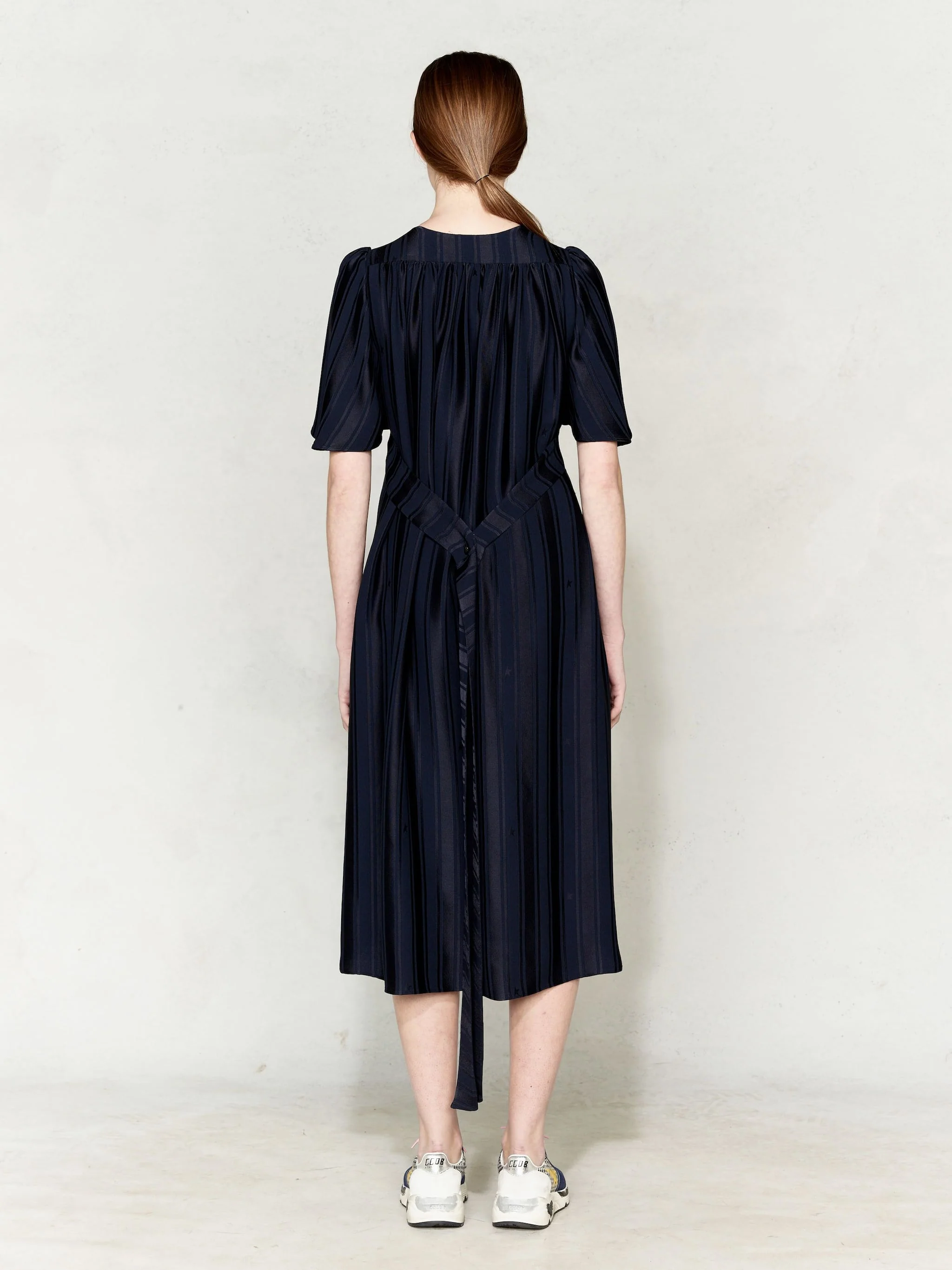Women | Hana Dress with Belt At The Waist & Ruffles On The Back - Image 4