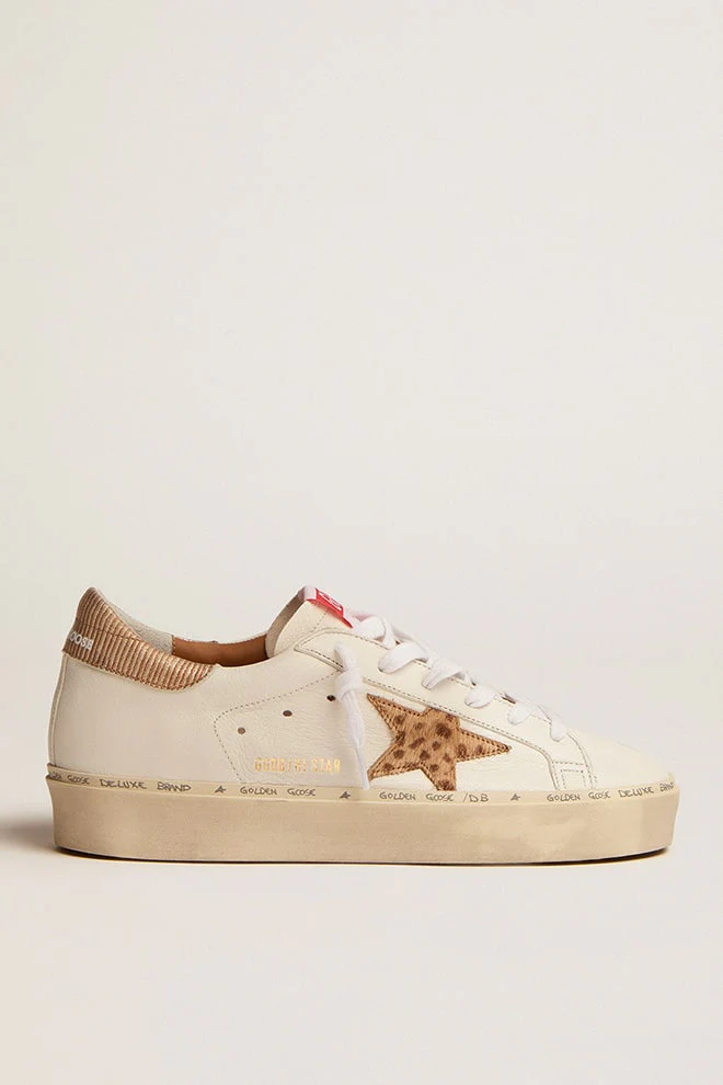 Women | Hi-Star White Leather with Cream Light Brown Giraffe Star | White x Cream Light Brown Giraffe x Sand - Image 5