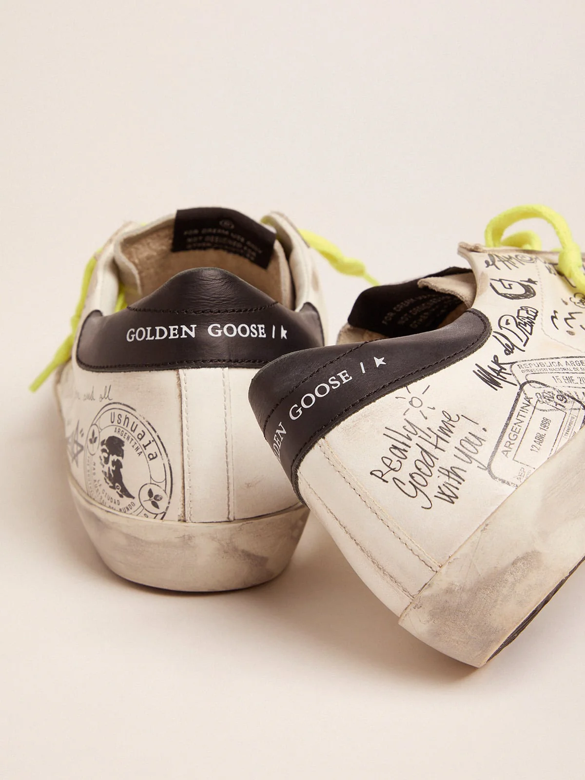 Women | Journey Super-Star Sneakers with Graffiti | White x Ice x Black - Image 2