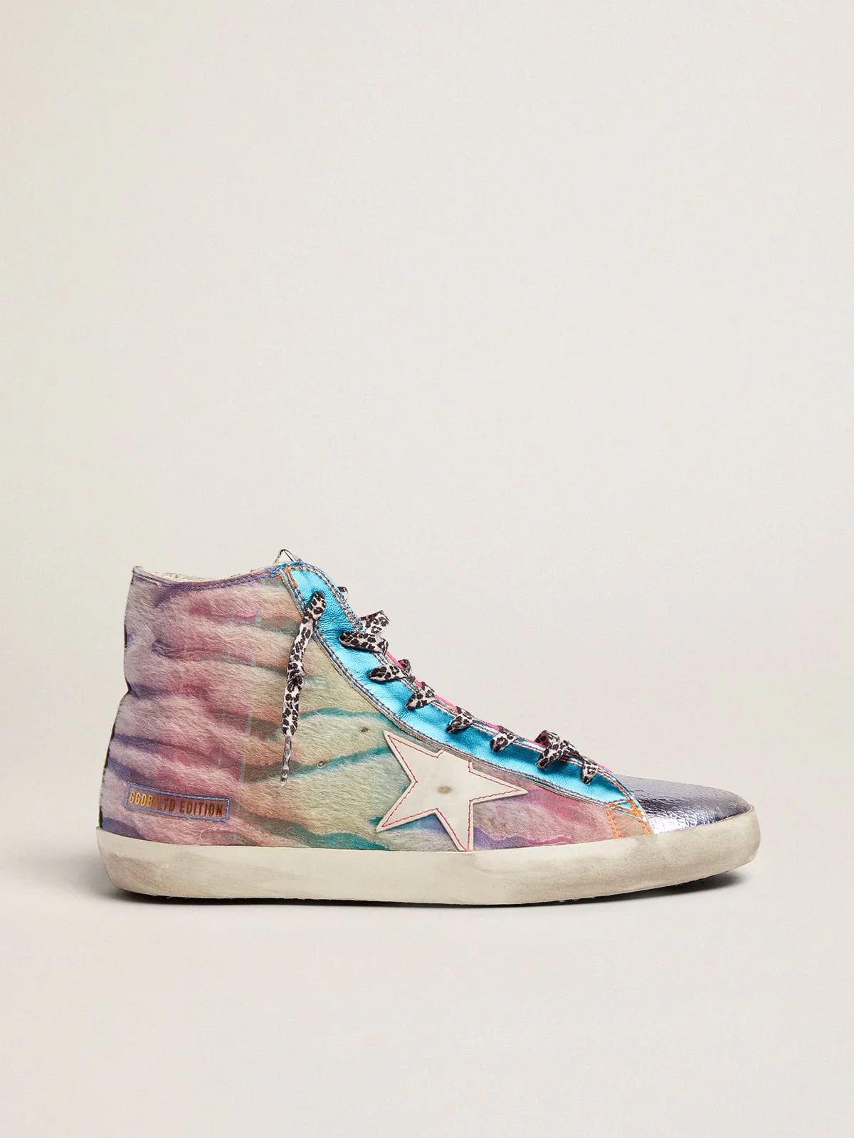 Women | Lab Limited Edition Zebra-Print Pony Skin Francy Sneakers | Rainbow x Fucsia x White x Black