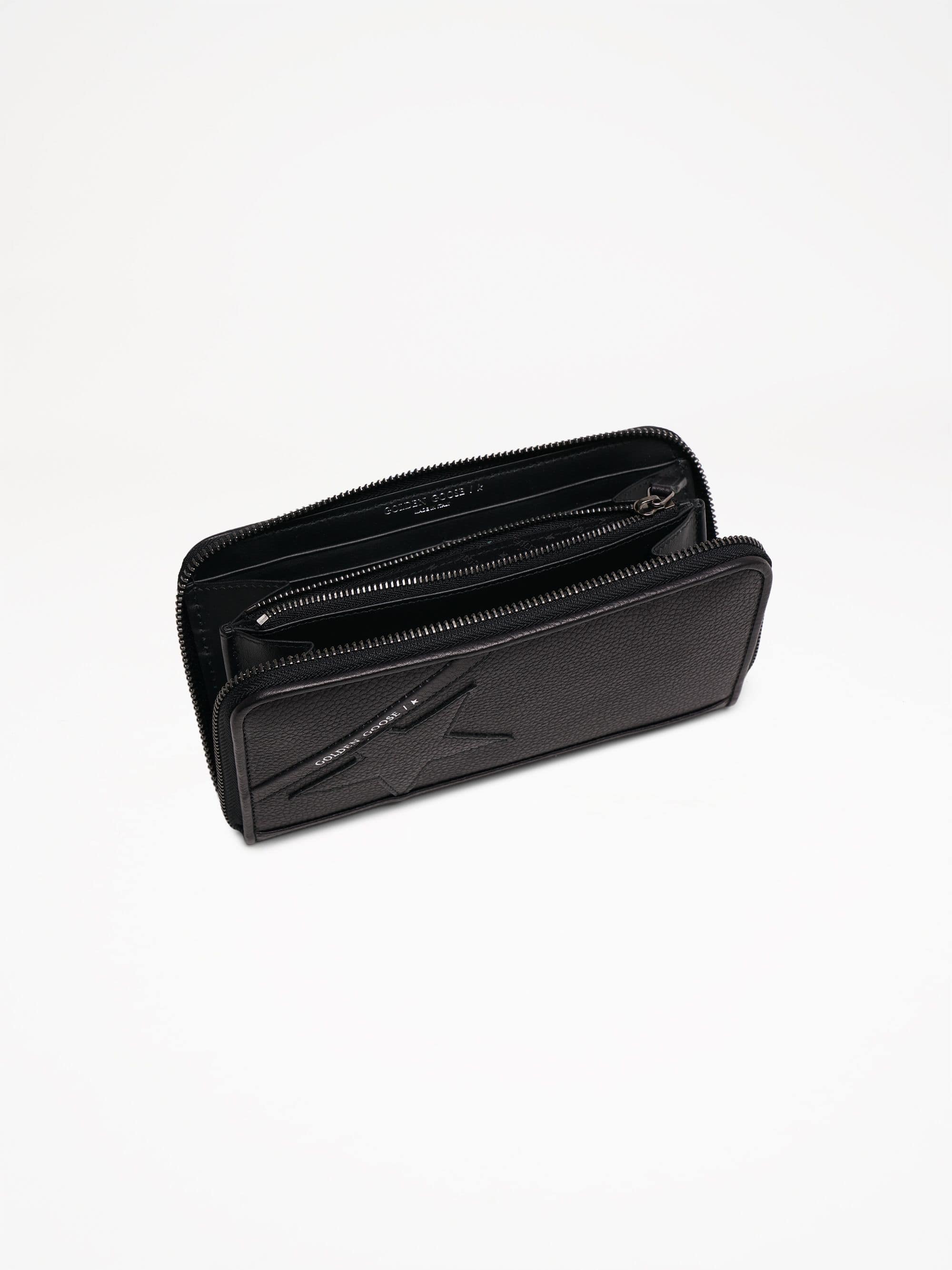 Women | Large Black Star Wallet | Black - Image 6