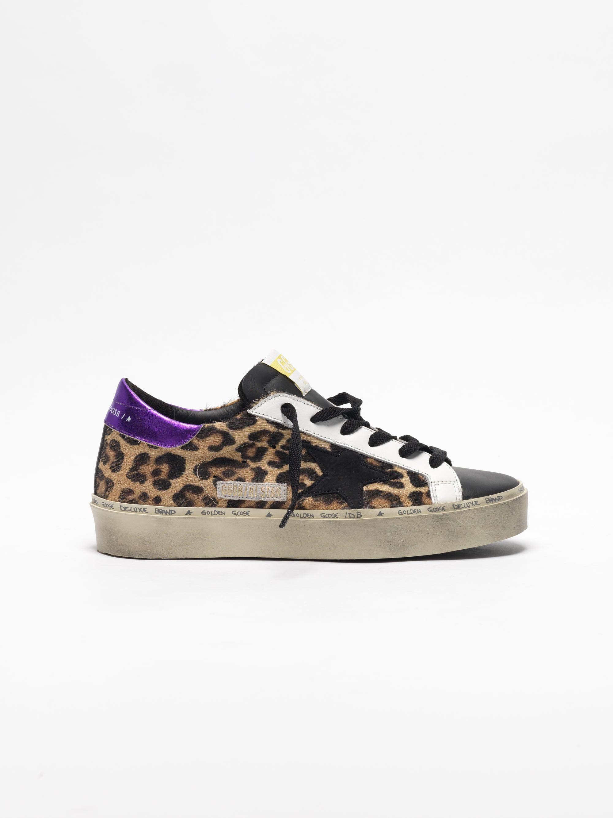 Women | Leo-Printed Hi Star with Black Star & Purple Heel Tab - Image 6