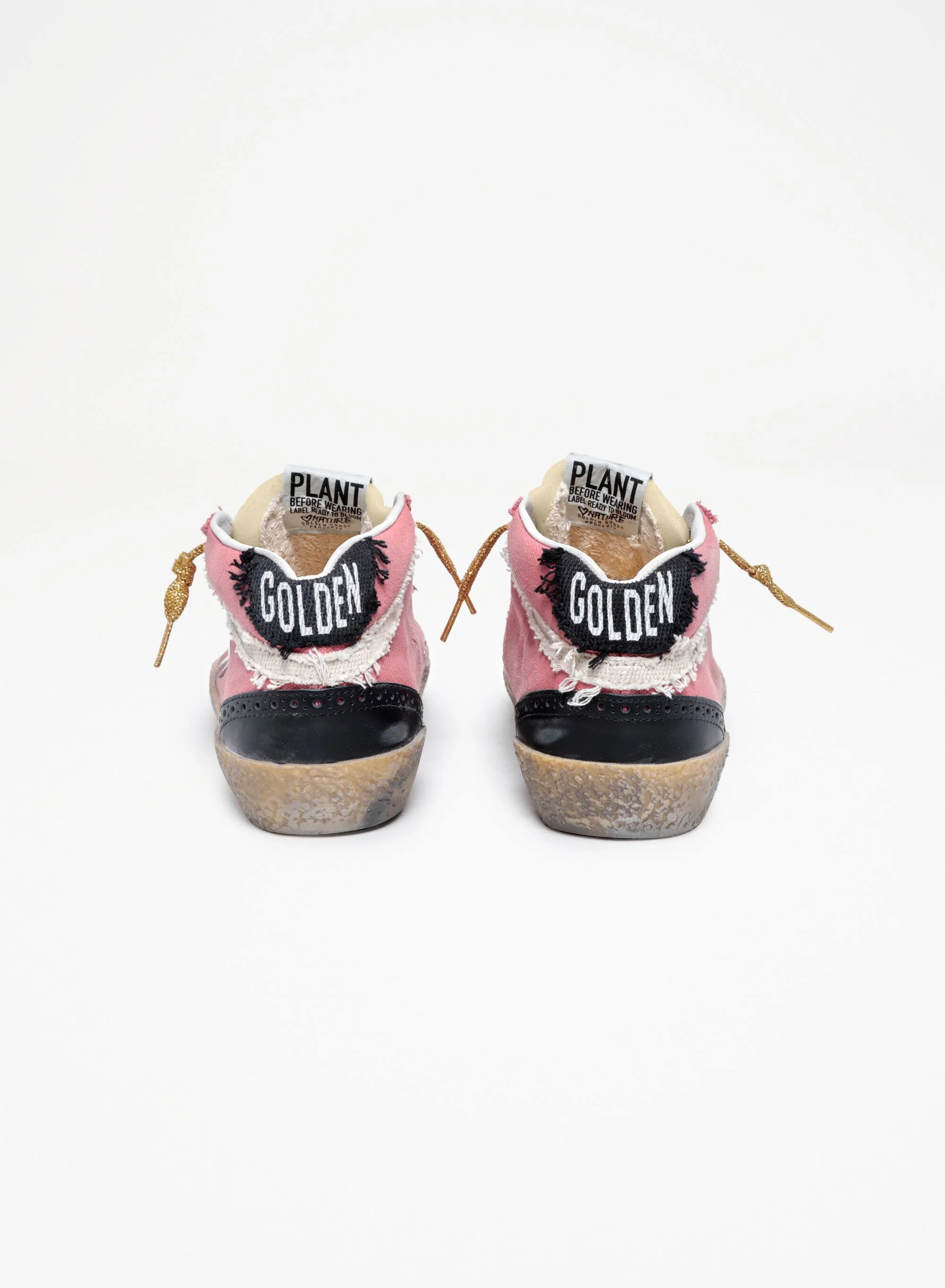 Women | Mid Star Pink Denim with White Leather Star | Salmon x White x Ice x Beige - Image 2