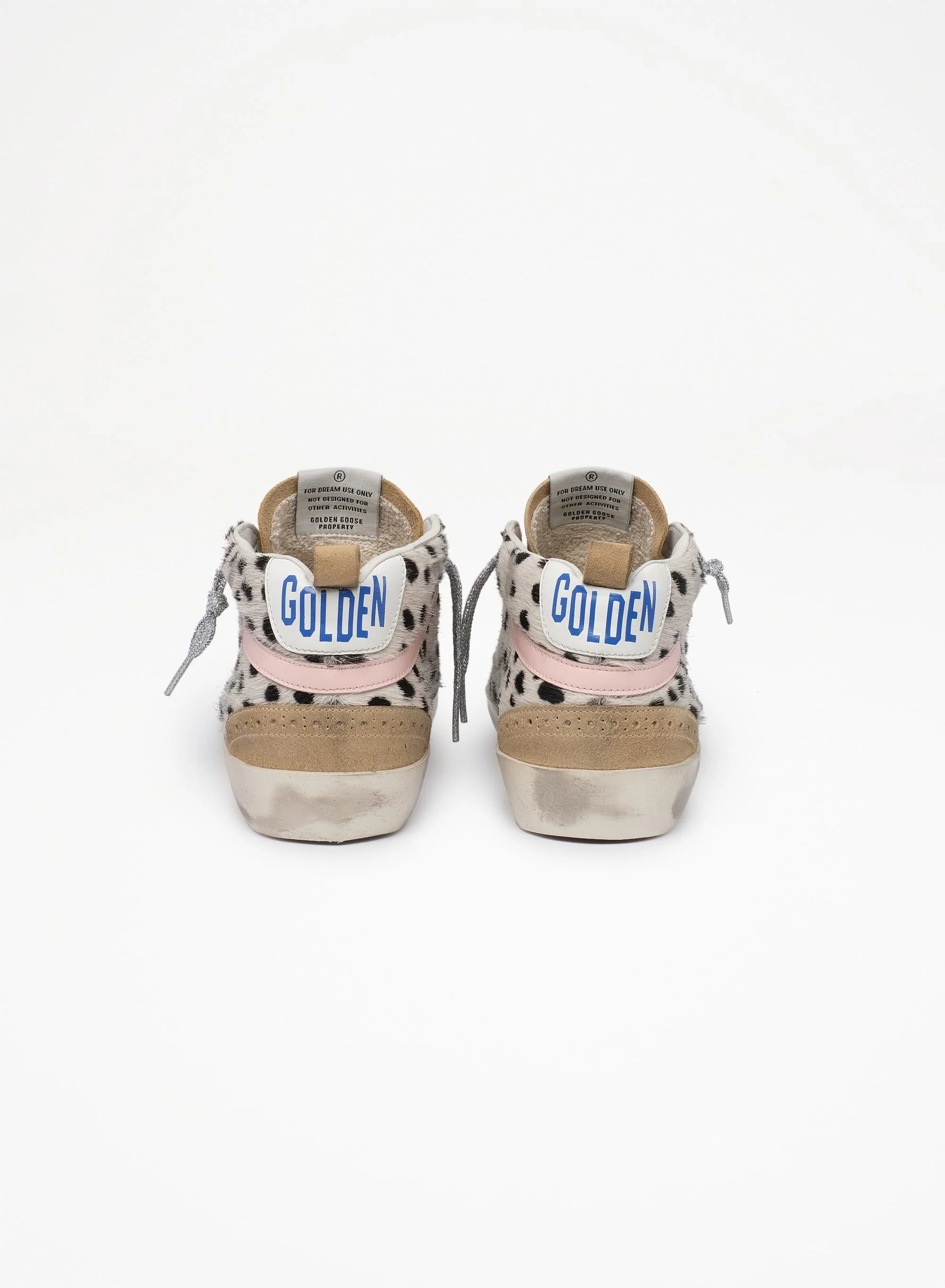 Women | Mid Star Pois Horsy Upper Leather Star Wave & Heel | White Black x White x Cappuccino x Rose Quartz - Image 5