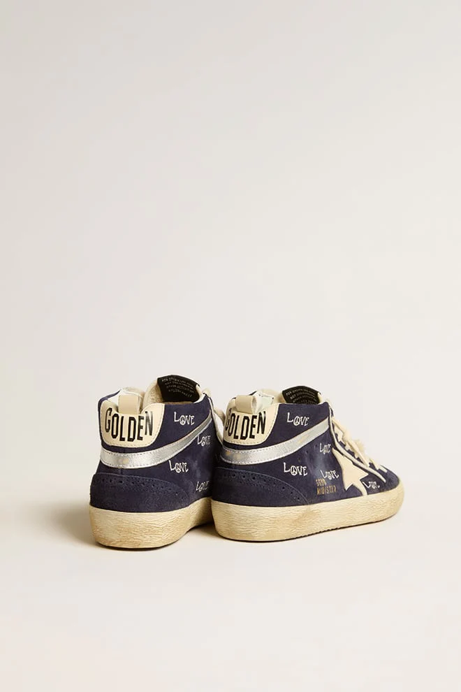 Women | Mid Star Sneakers Medieval Blue | Medieval Blue x Cream x Silver - Image 3