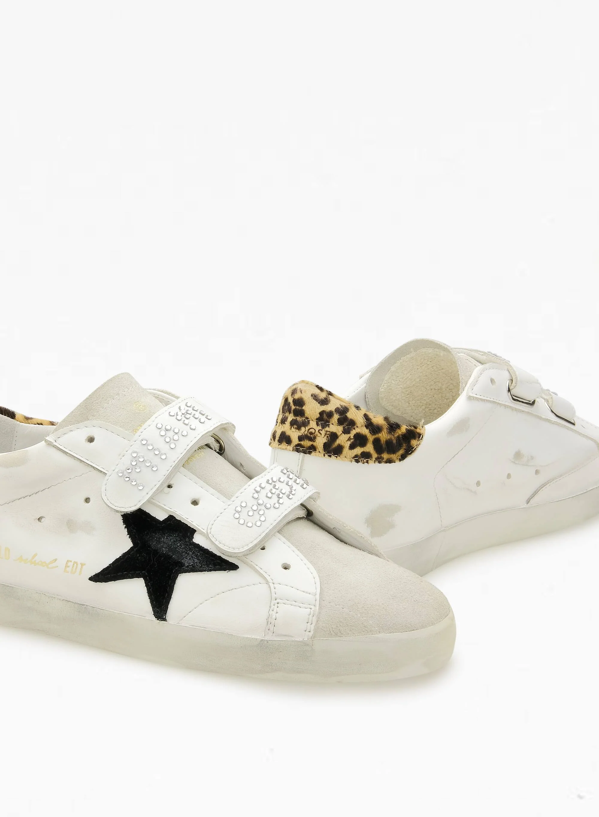 Women | Old School Suede Toe & Star Leather Quarter | Beige Brown Leo x White x Black