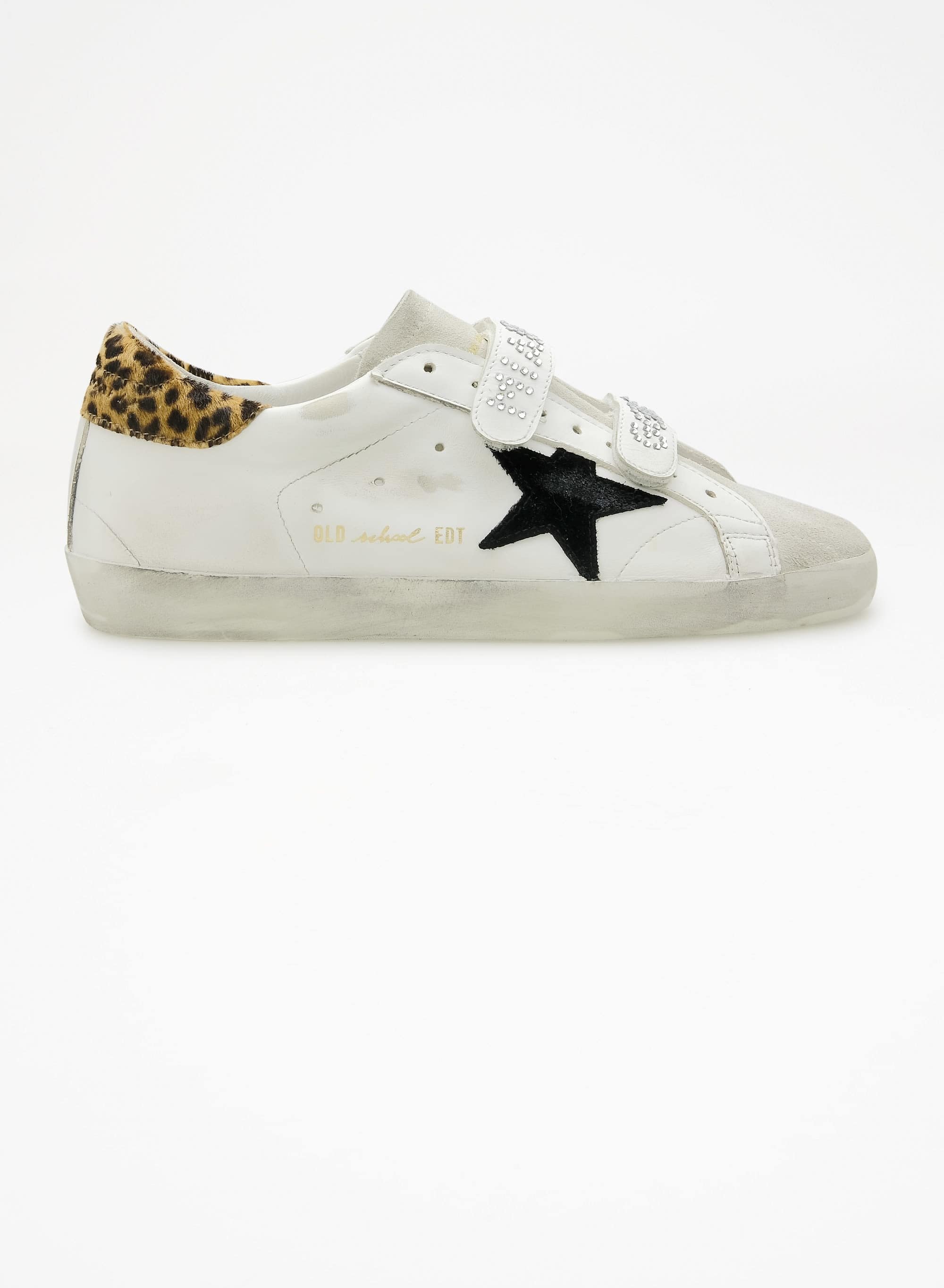 Women | Old School Suede Toe & Star Leather Quarter | Beige Brown Leo x White x Black - Image 3