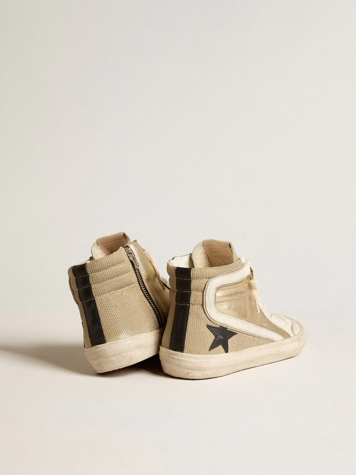 Women | Platinum Slide with Black Star | Platinum x Gold x Ice x Black x White - Image 7