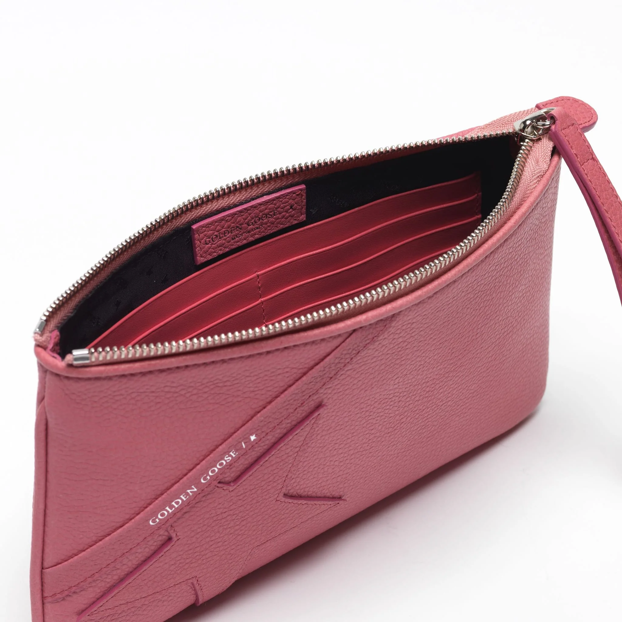 Women | Red Star Wrist Clutch Bag Grained Leather