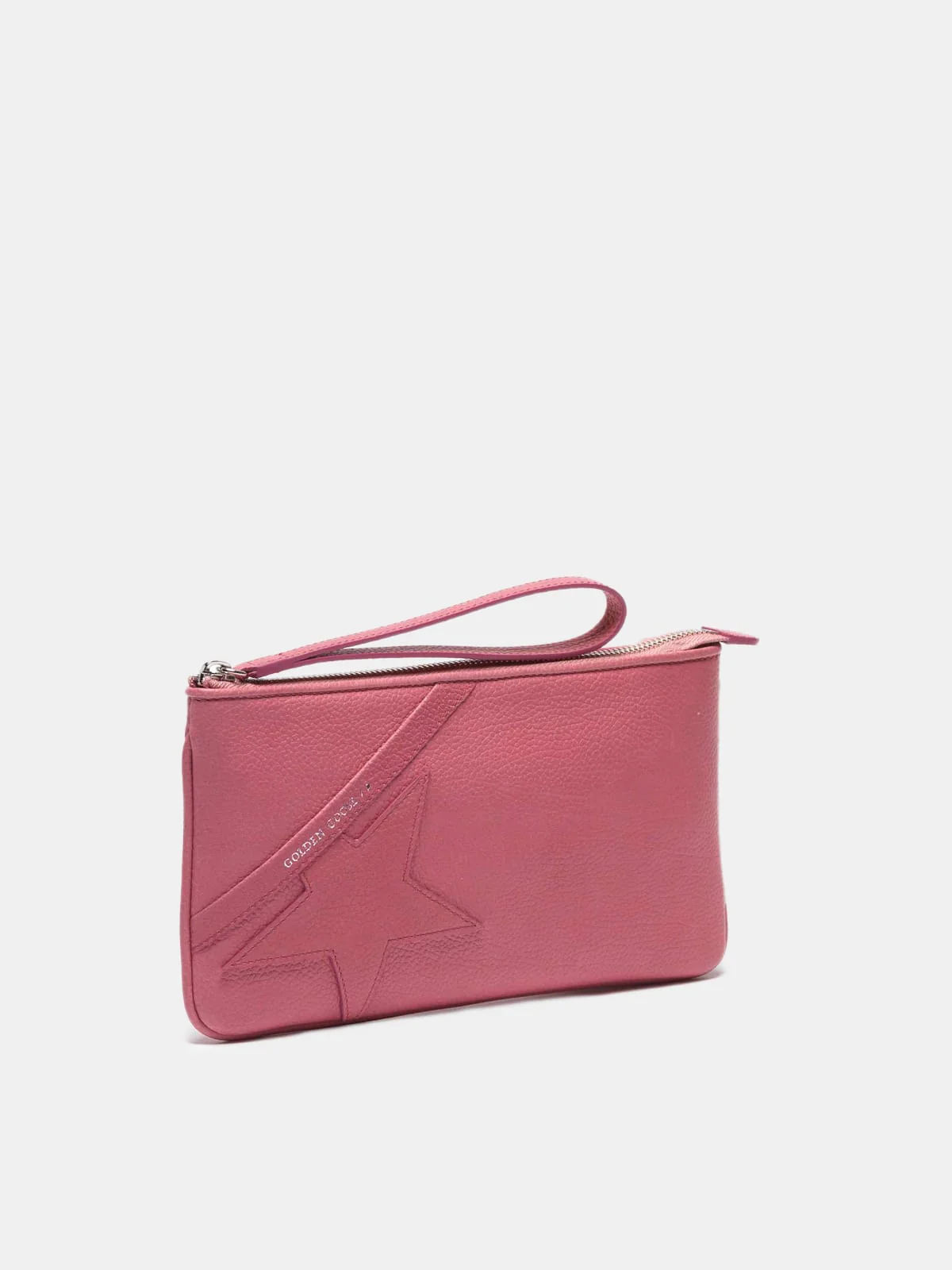 Women | Red Star Wrist Clutch Bag Grained Leather - Image 5