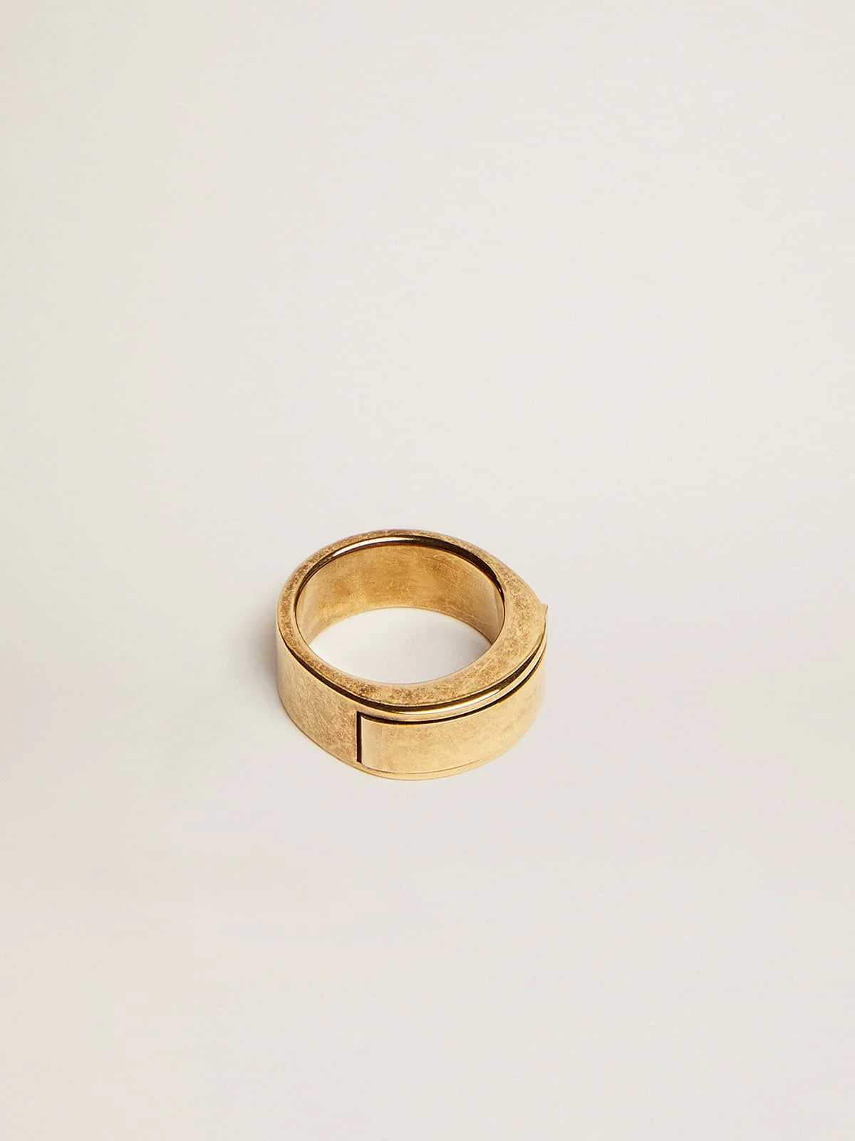 Women | Ring Antique Gold Color with Hidden Message | Antique Gold