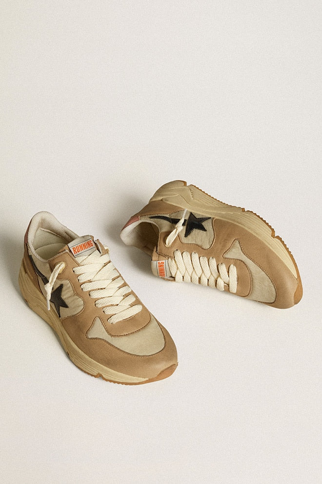 Women | Running Sole Ltd Nylon & Nubuck with Leather Star & Heel Tab | Marble x Sand x Dark Blue x Pink - Image 10