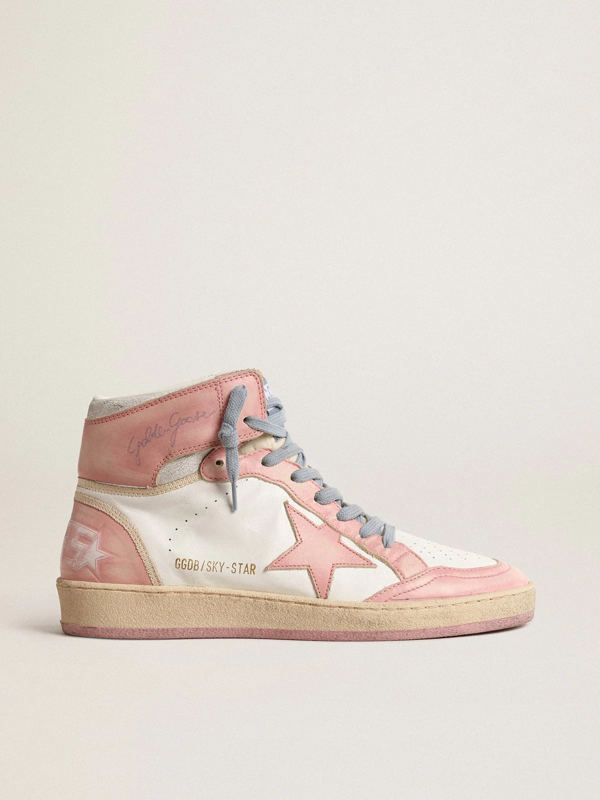 Women | Sky-Star White Nappa with Pink Leather Star & Inserts | Pink x White x Buttercream - Image 6