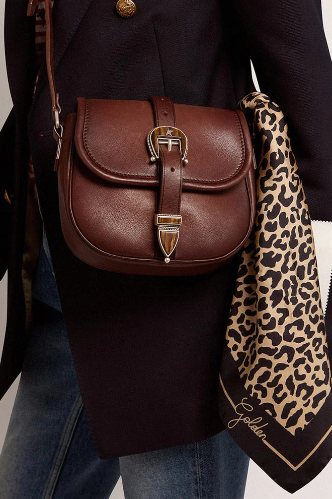 Women | Small Rodeo Bag Dark Tan Leather | Testa Di Moro - Image 9