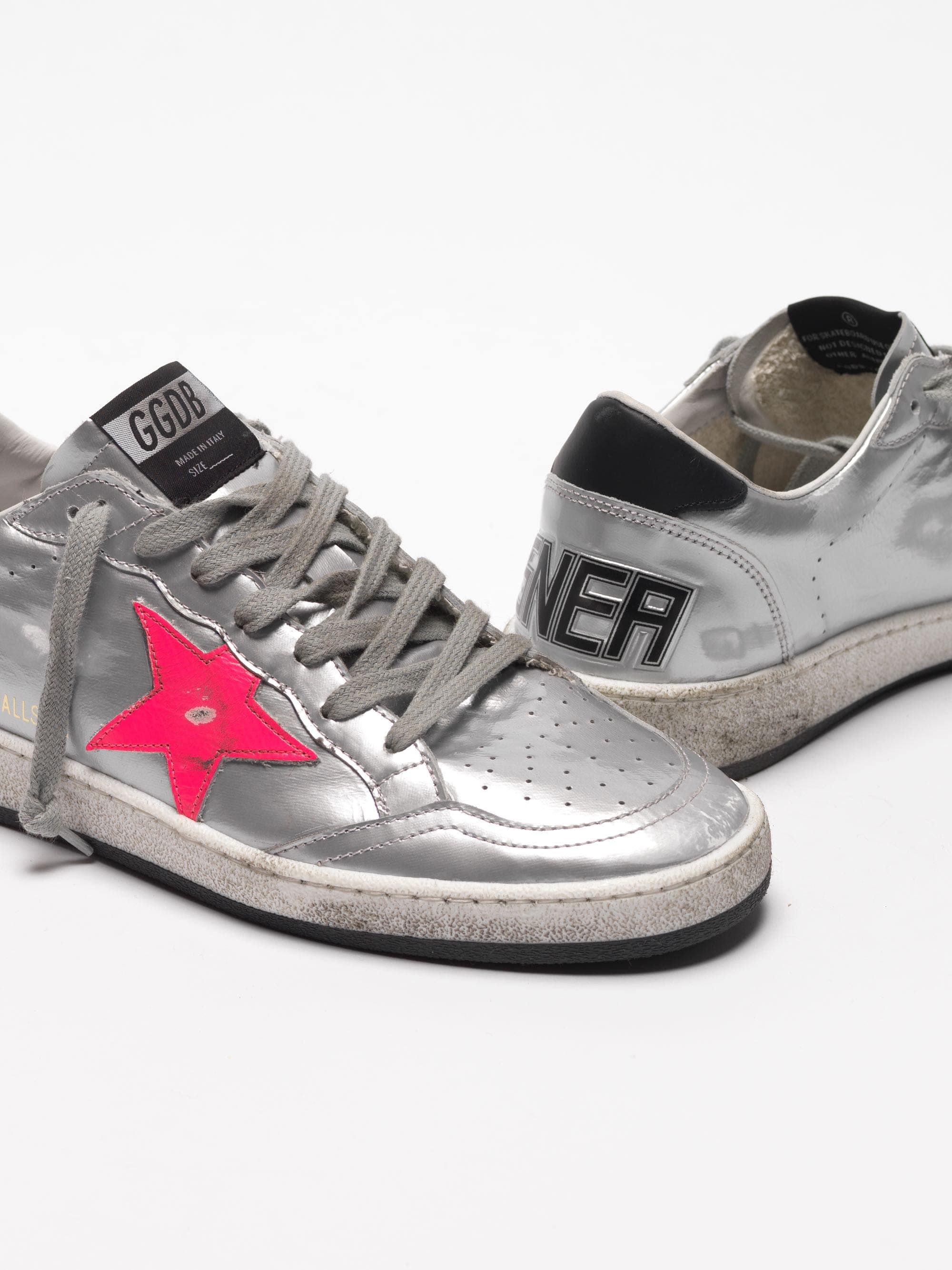 Women | Sneakers Ball Star Silver Metallic Leather - Image 5