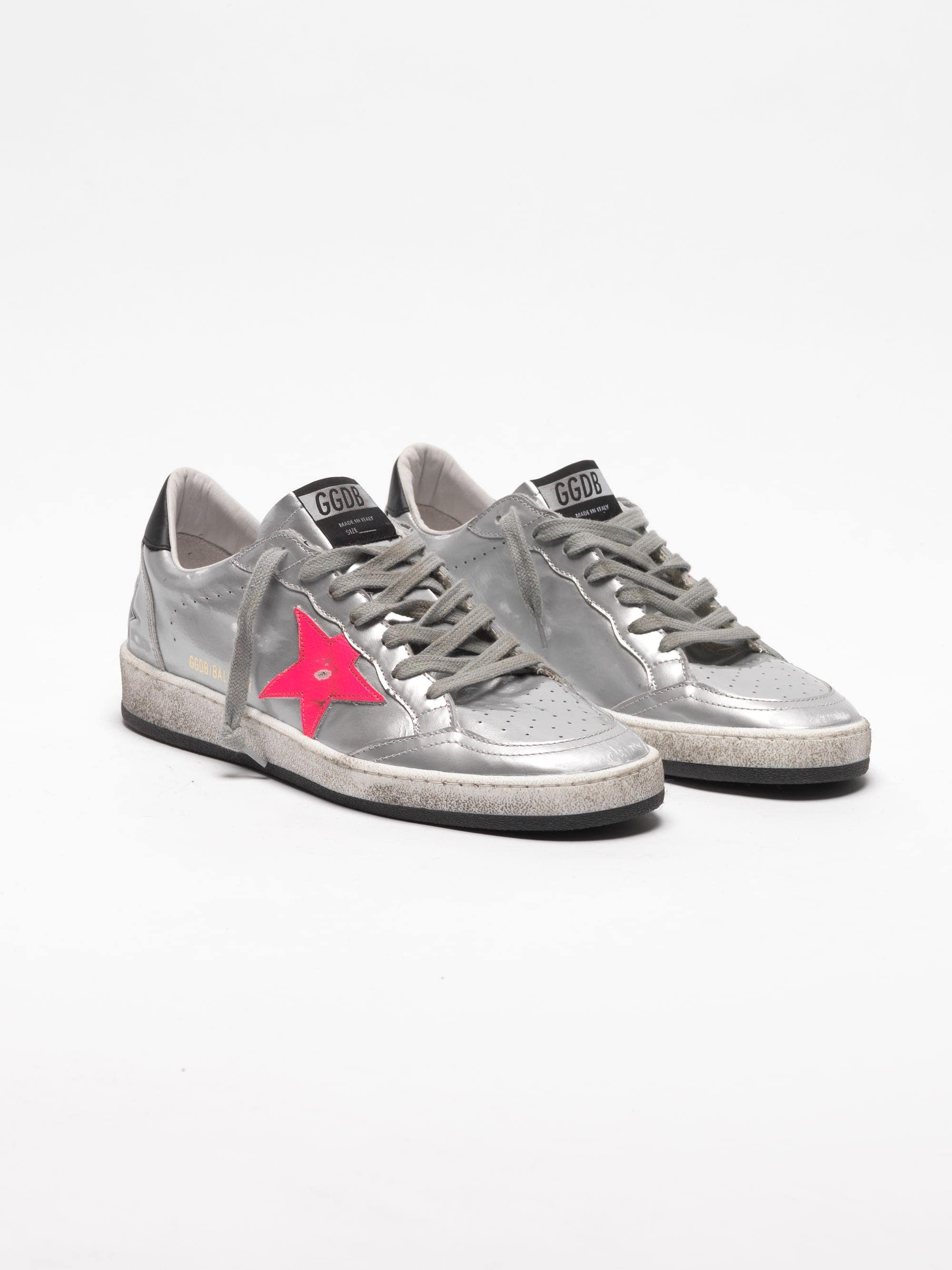 Women | Sneakers Ball Star Silver Metallic Leather - Image 6
