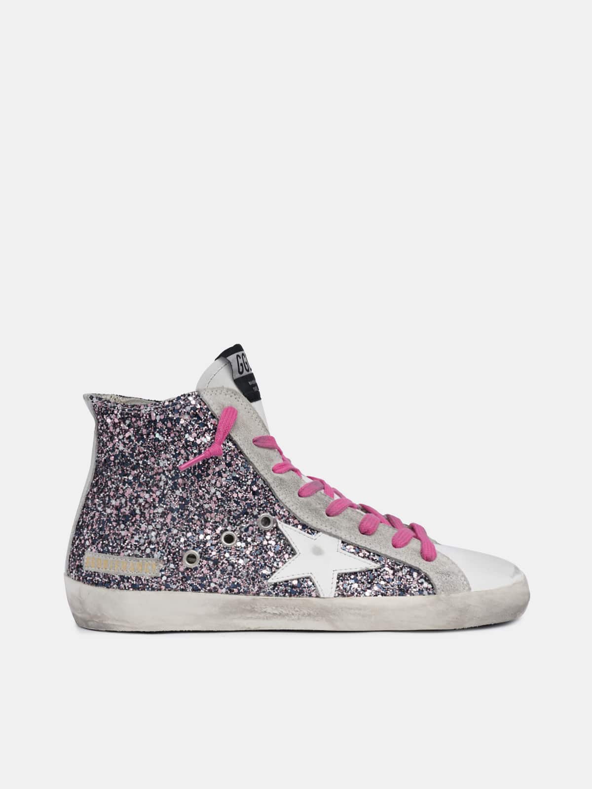 Women | Sneakers Francy Col C68 Pink-Gray Glitter-White Star