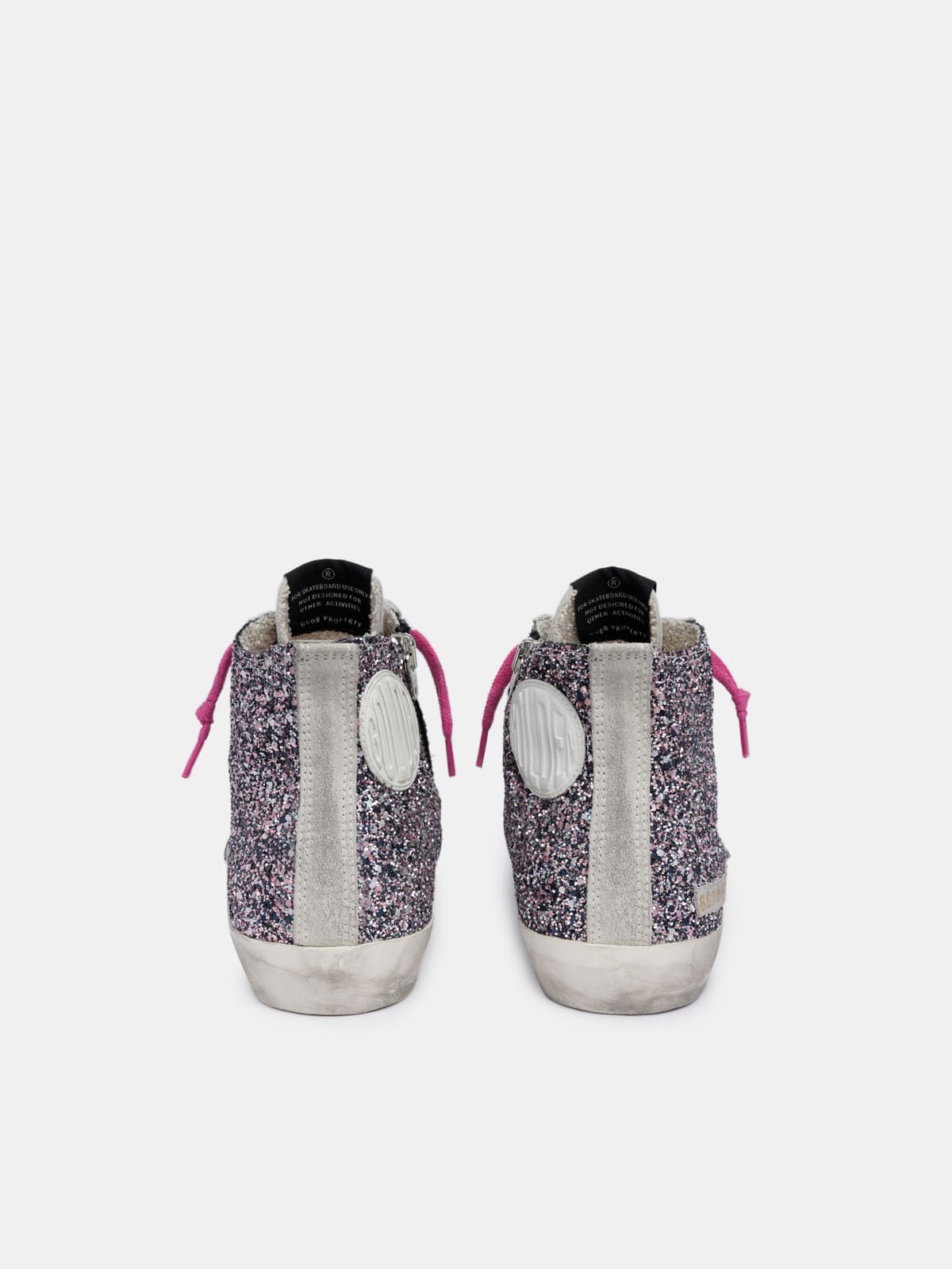 Women | Sneakers Francy Col C68 Pink-Gray Glitter-White Star - Image 5