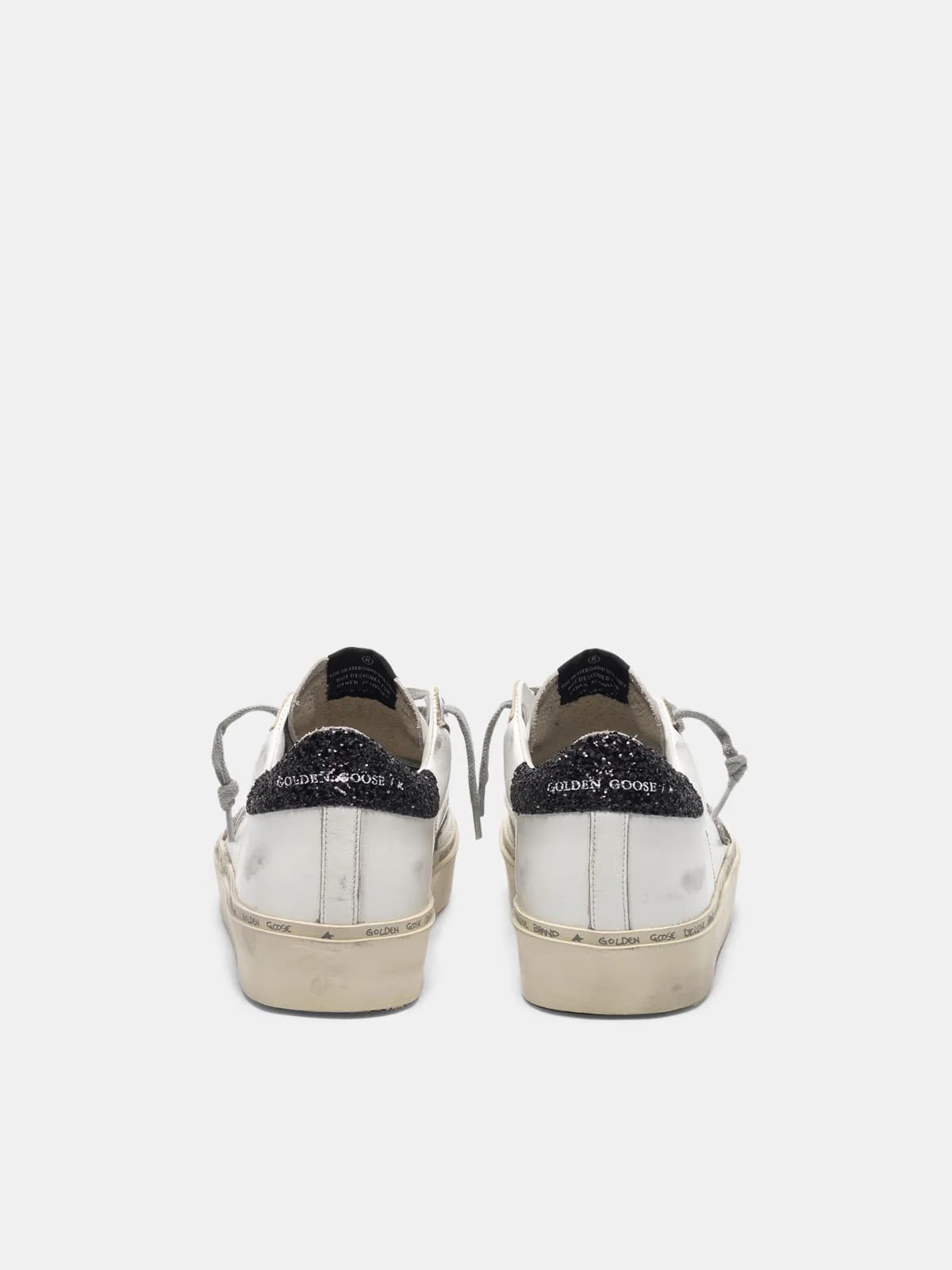 Women | Sneakers Hi Star White Leather-Black Glitter - Image 2