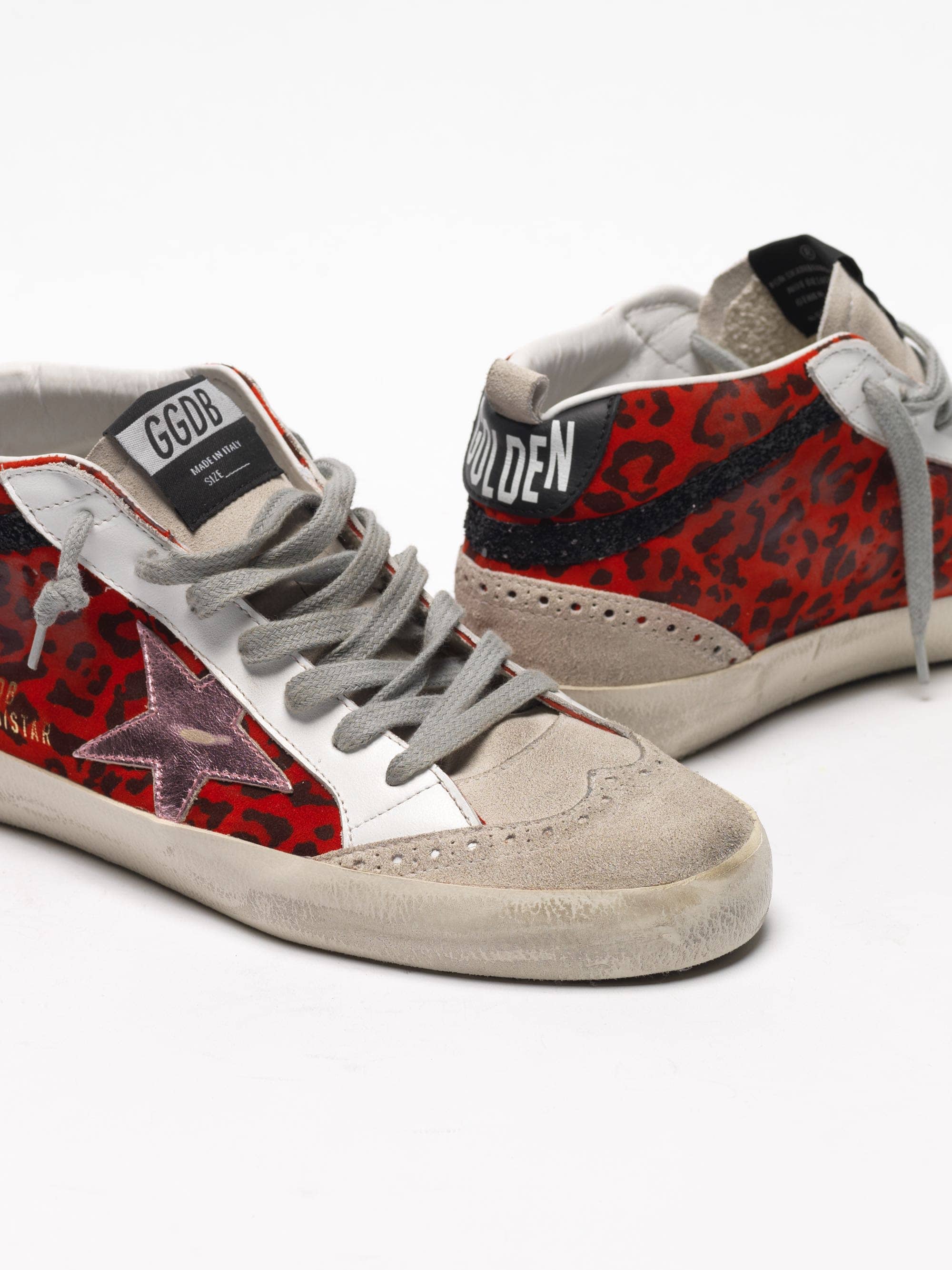 Women | Sneakers Mid Star Red Leopard-Pink Star - Image 3