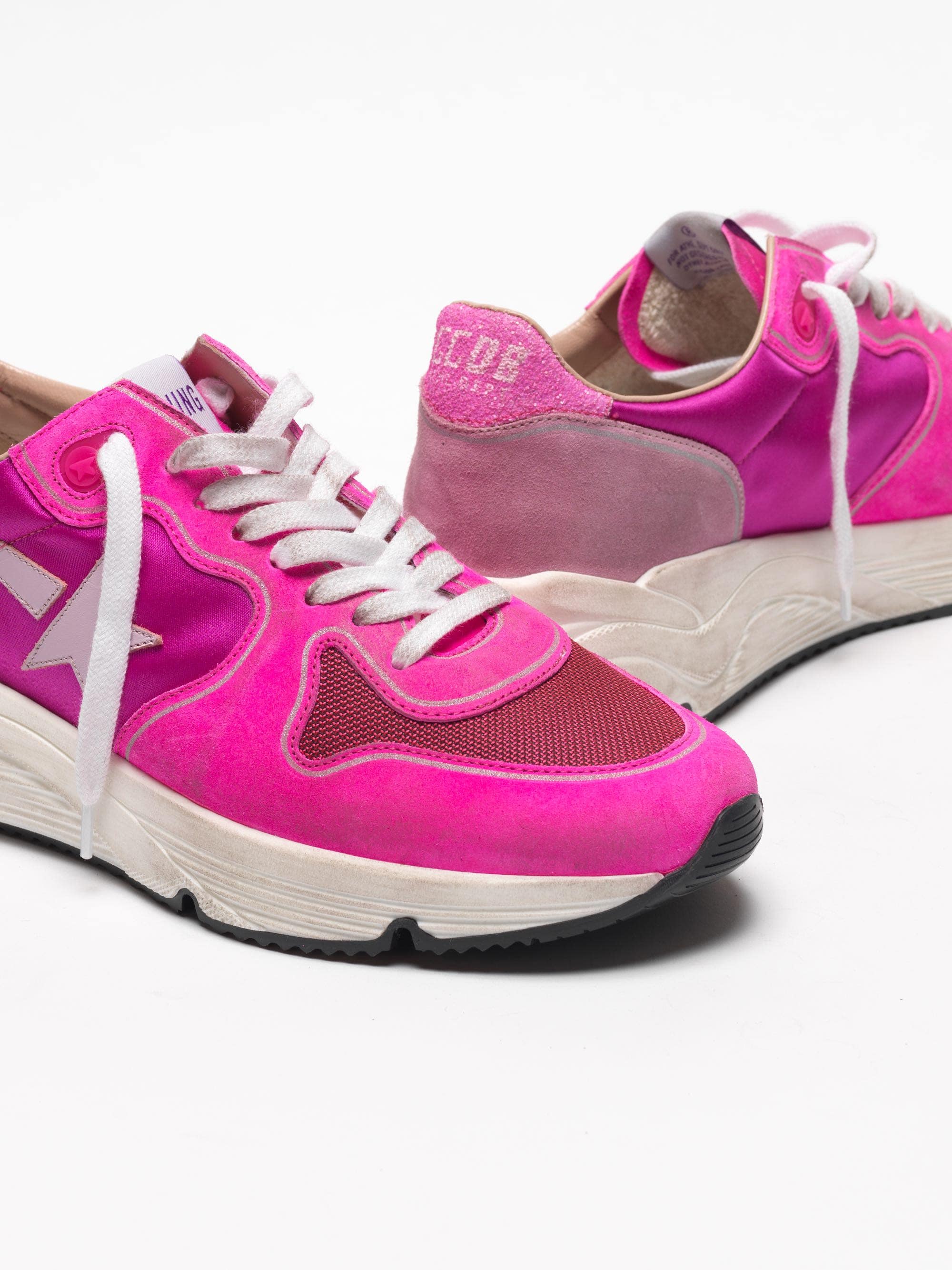 Women | Sneakers Running Sole Col N1 Fuxia Suede-Pink Star - Image 6