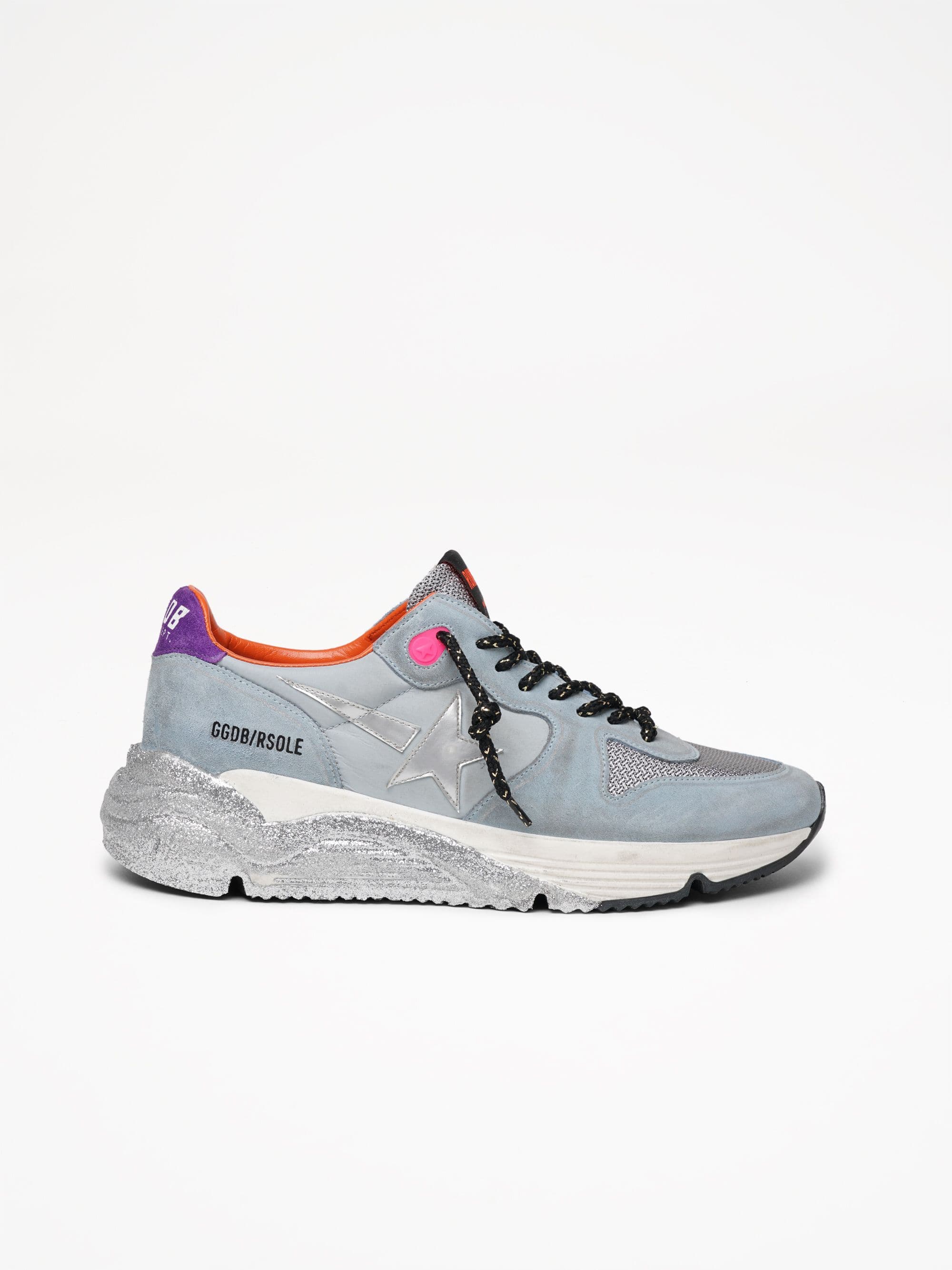 Women | Sneakers Running Sole with Cloud Suede-Silver Star - Image 4