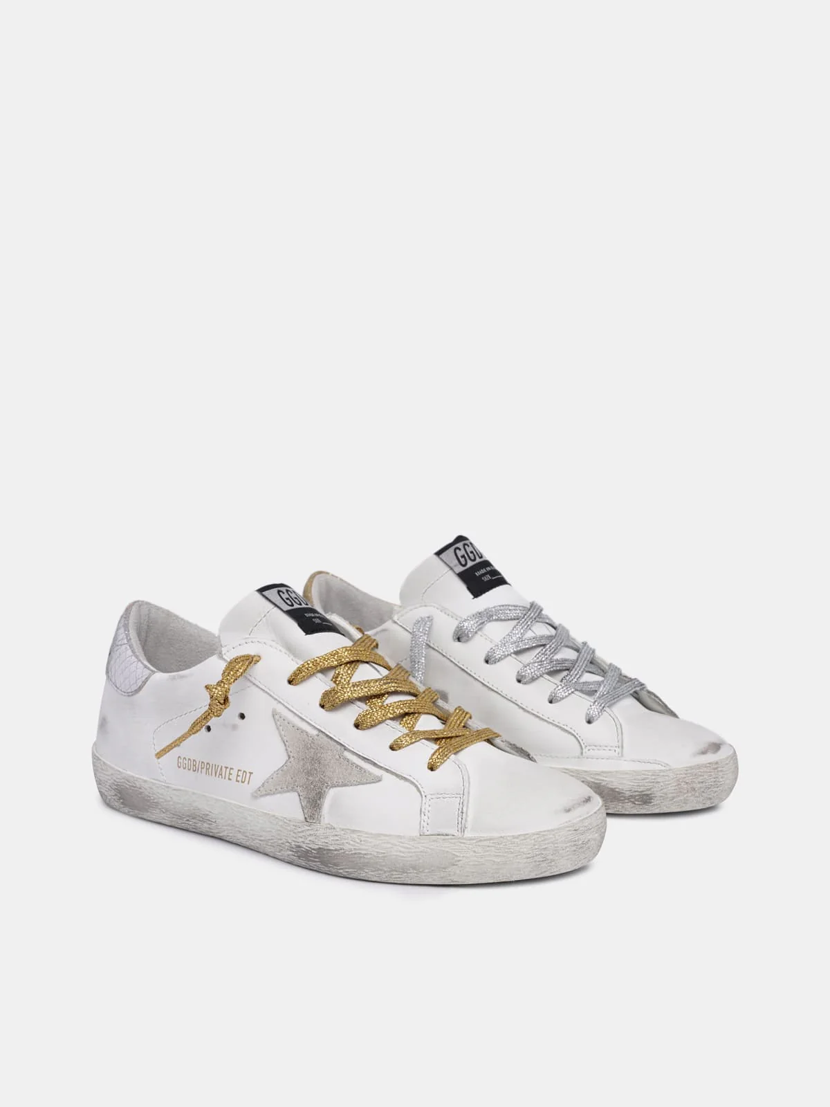 Women | Sneakers Superstar Col N64 Nm-White Leather-Gold Silver - Image 3