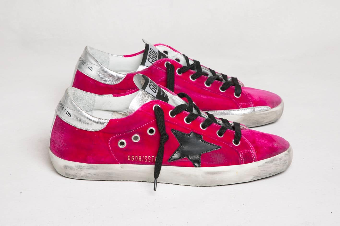 Women | Sneakers Superstar Fuxia Velvet-Black Star