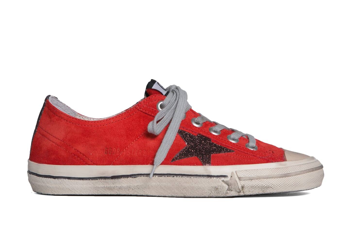Women | Sneakers V-Star Red/Bronze Glitter Star