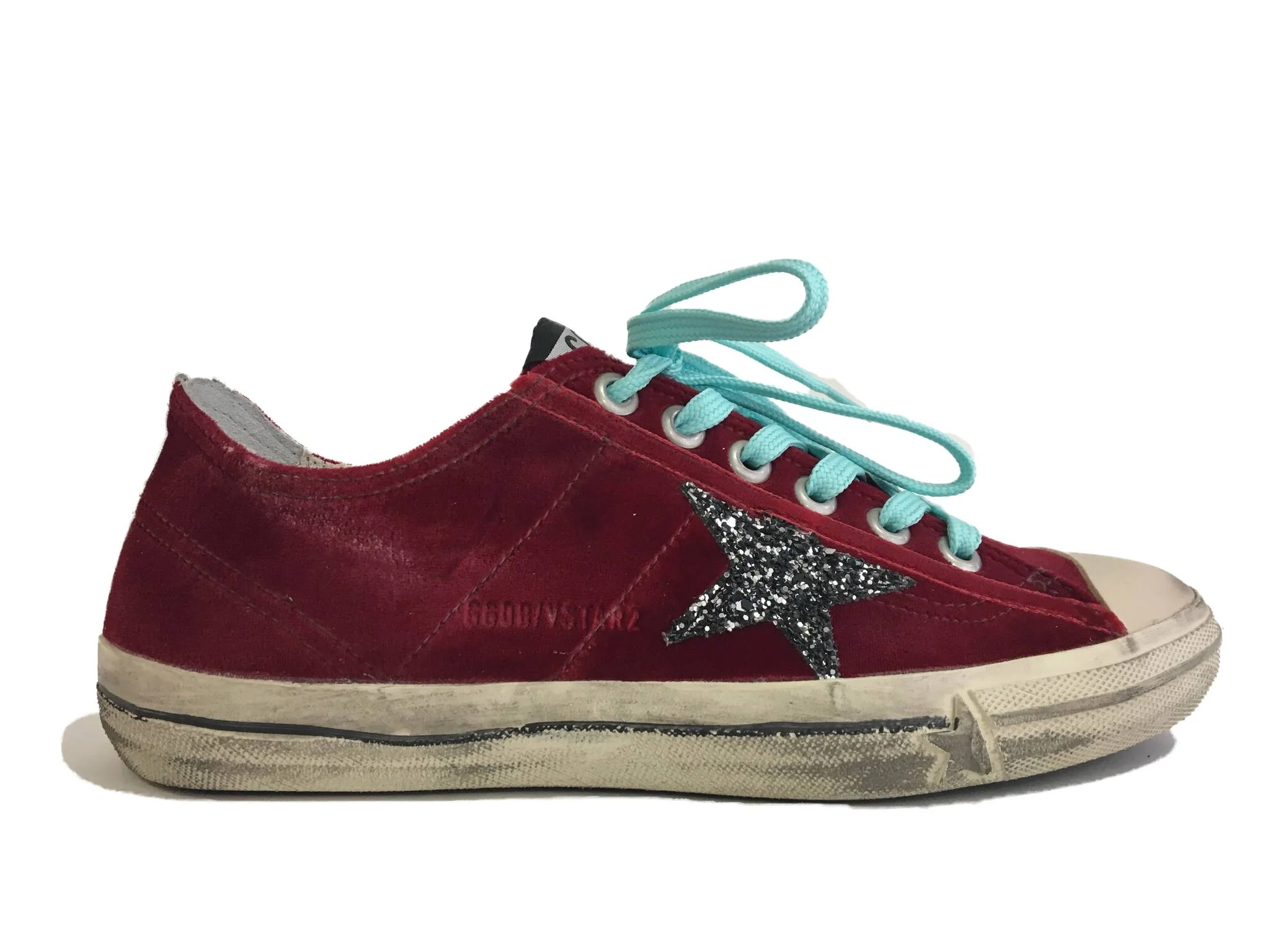 Women | Sneakers V-Star Red Velvet/Grey Glitter - Image 2