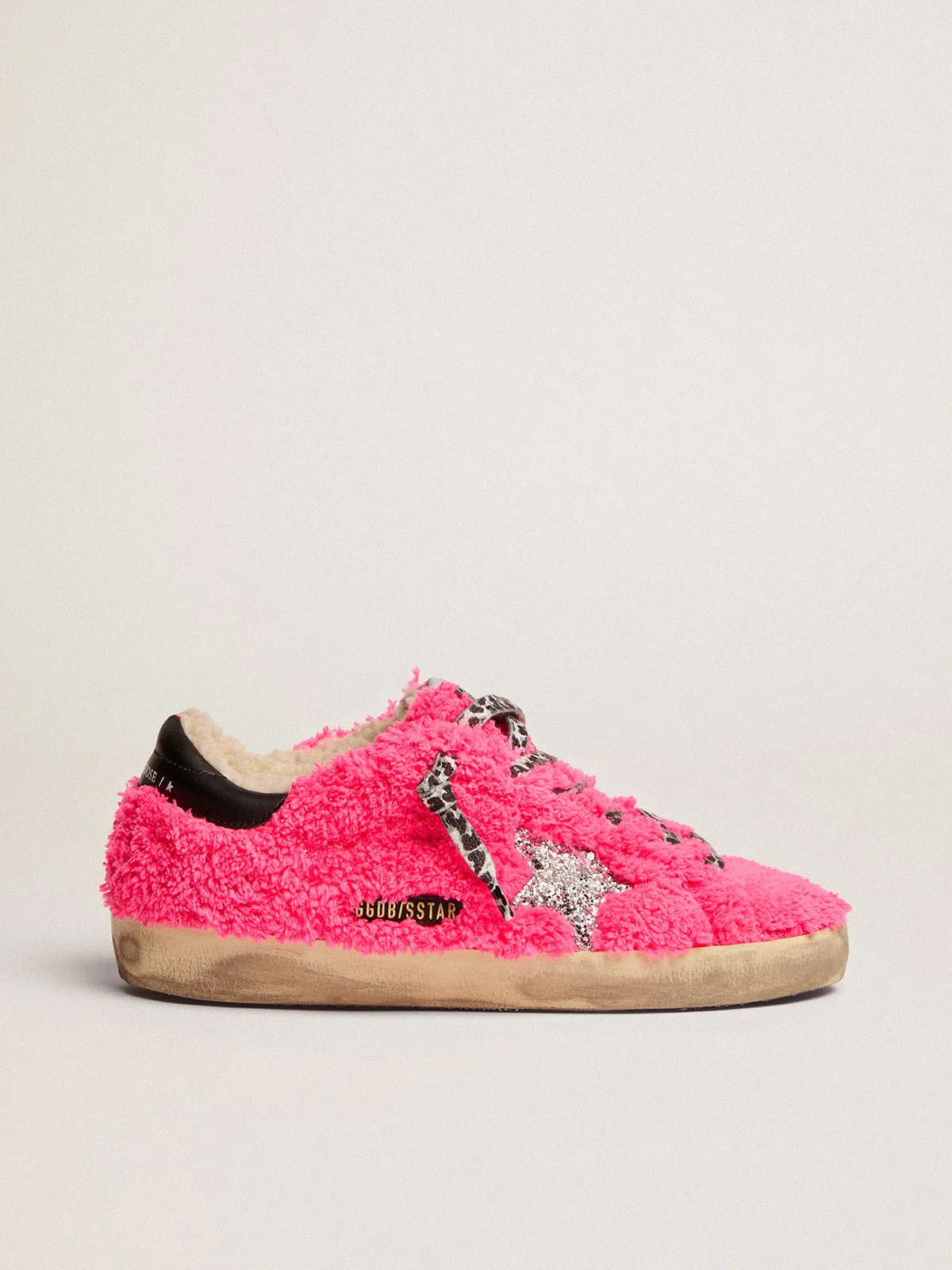 Women | Super-Star Fuchsia Terry with Shearling Lining | Fuxia x Silver x Black x Beige