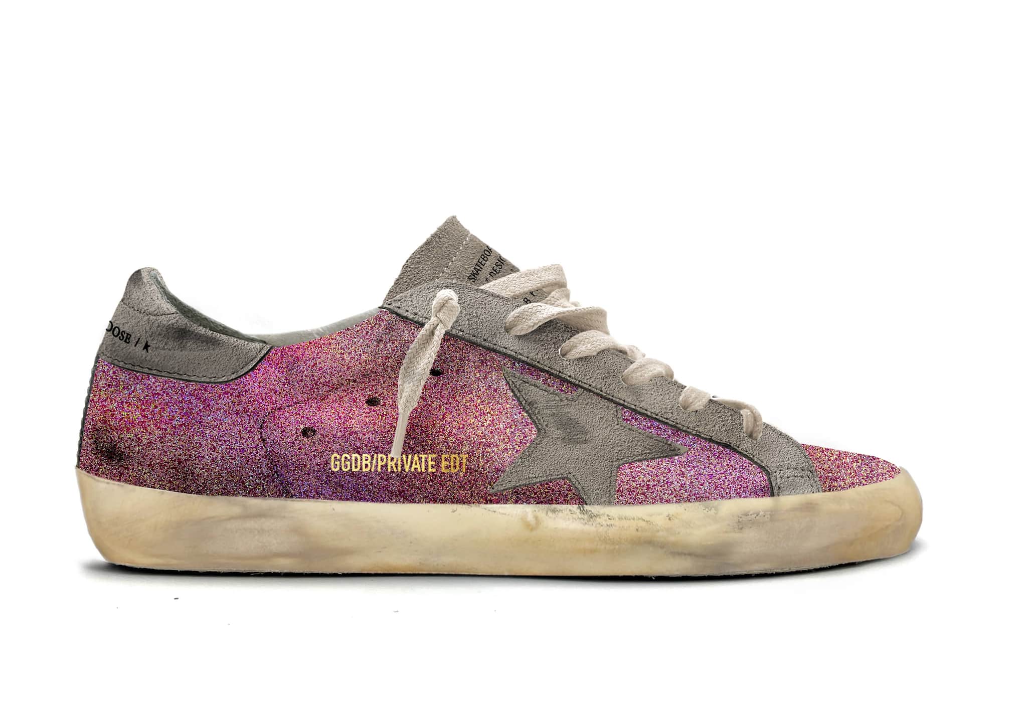 Women | Super-Star Fucsia Glitter & Dirty Ice Suede | Fucsia x Dirty Ice