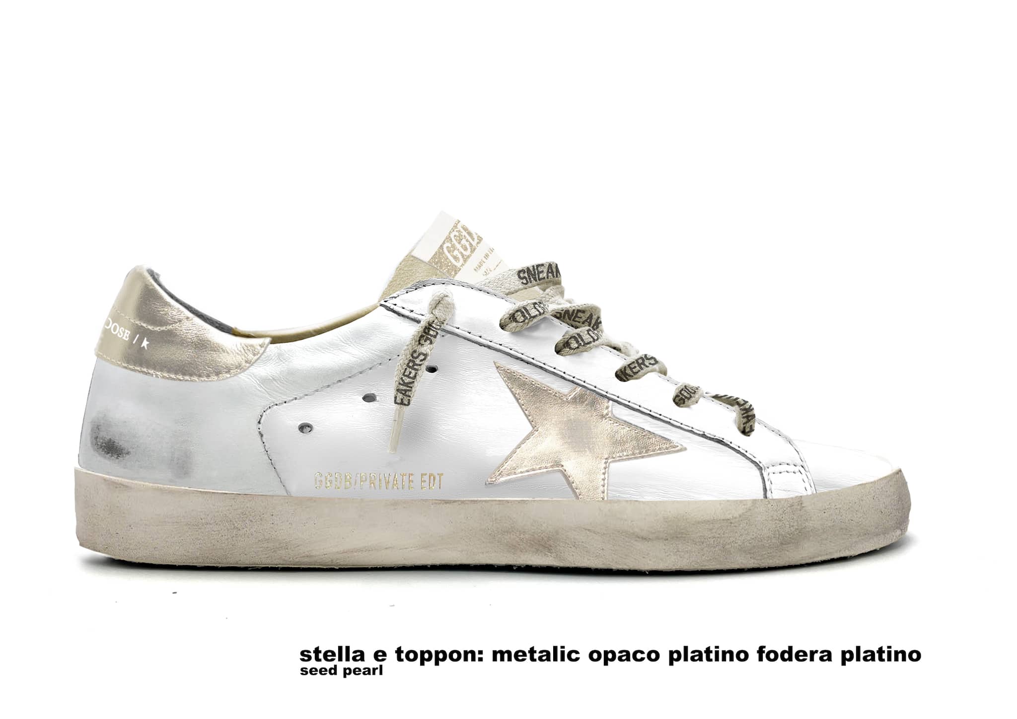 Women | Super-Star Gold Star & Heel Tab | White x Gold