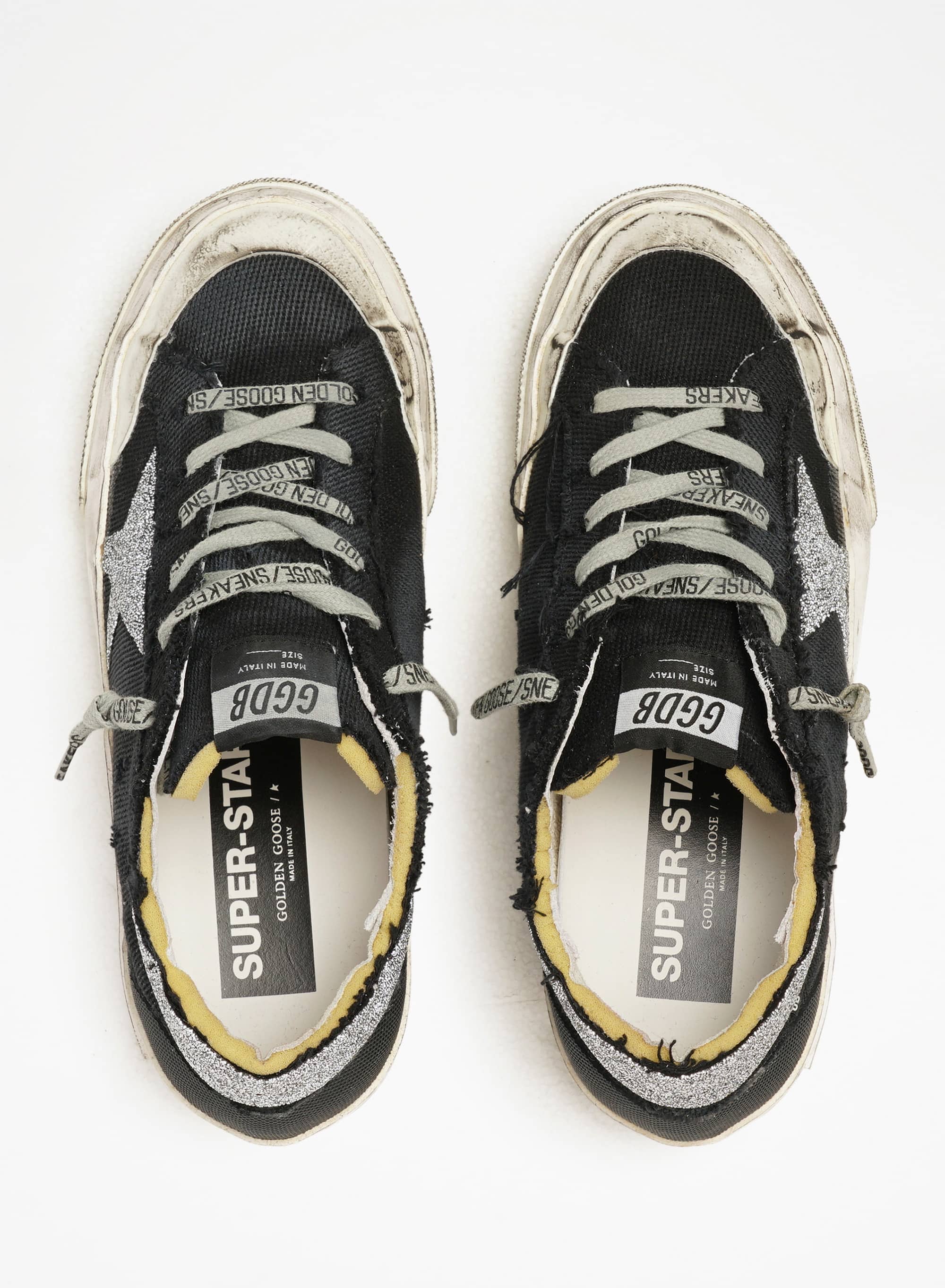 Women | Super-Star Lab Canvas with Swarovski Crystal Star & Heel Tab | Black x Crystal - Image 7
