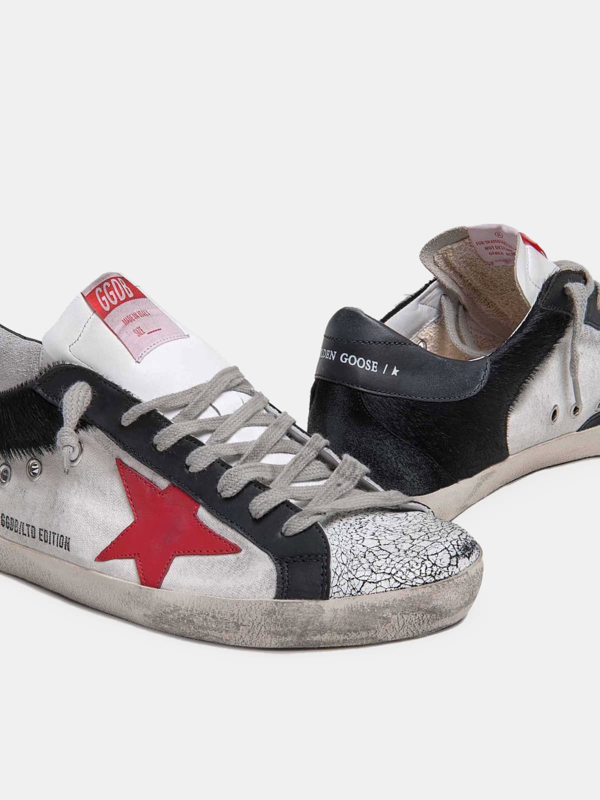 Women | Super-Star Lab Limited Edition Sneakers with Red Star & Black Details - Image 3