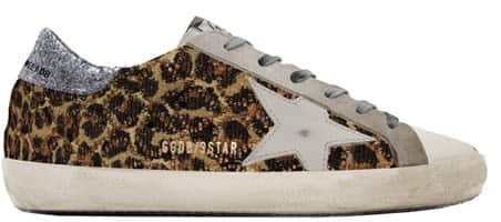 Women | Super-Star Leopard Print with White Star & Glitter Heel Tab - Image 2