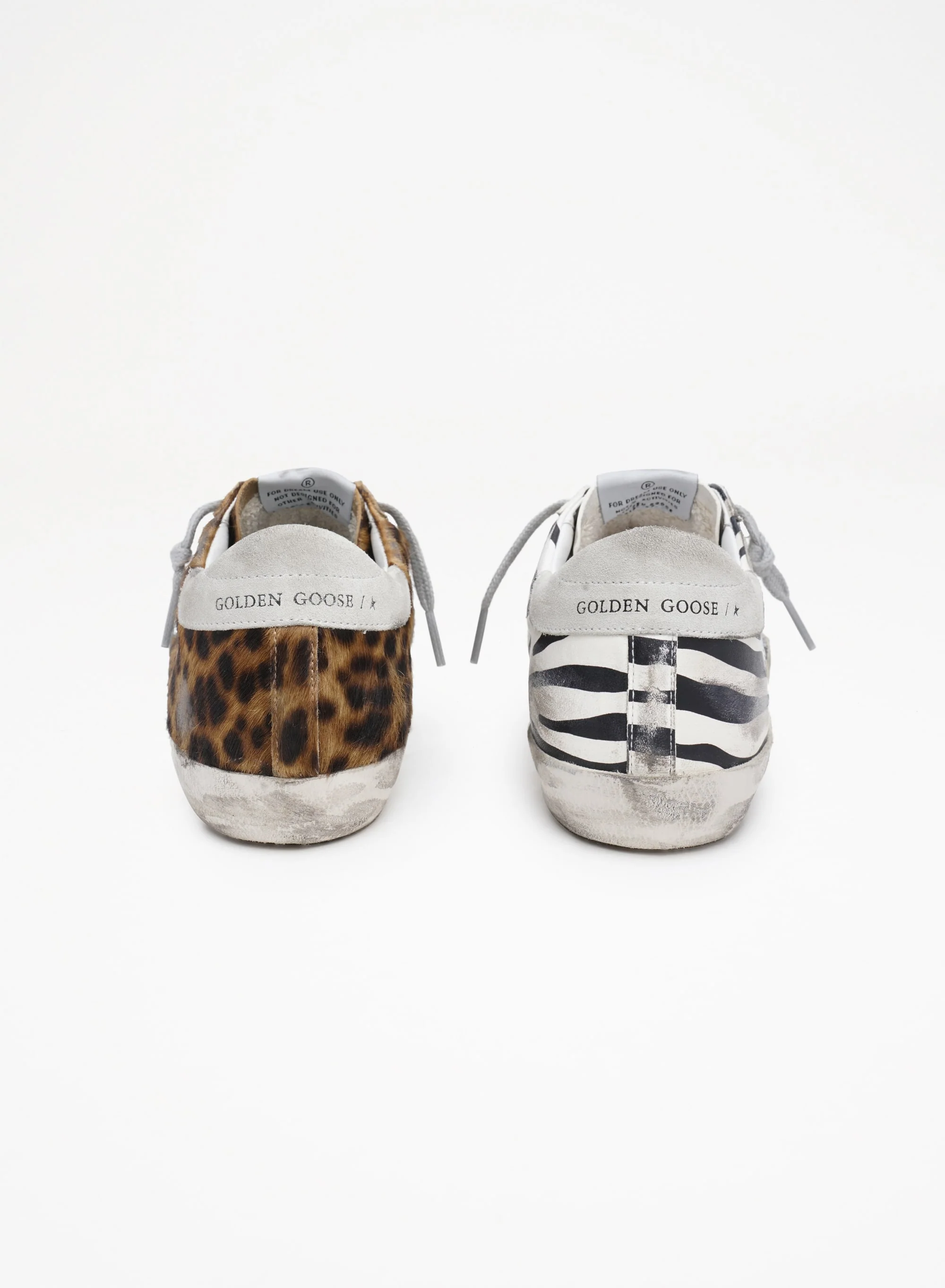 Women | Super-Star Ltd Sneakers Animal-Print Pony Skin with Swarovski Star | Zebra x Breige Brown Leo x Silver x Ice - Image 5