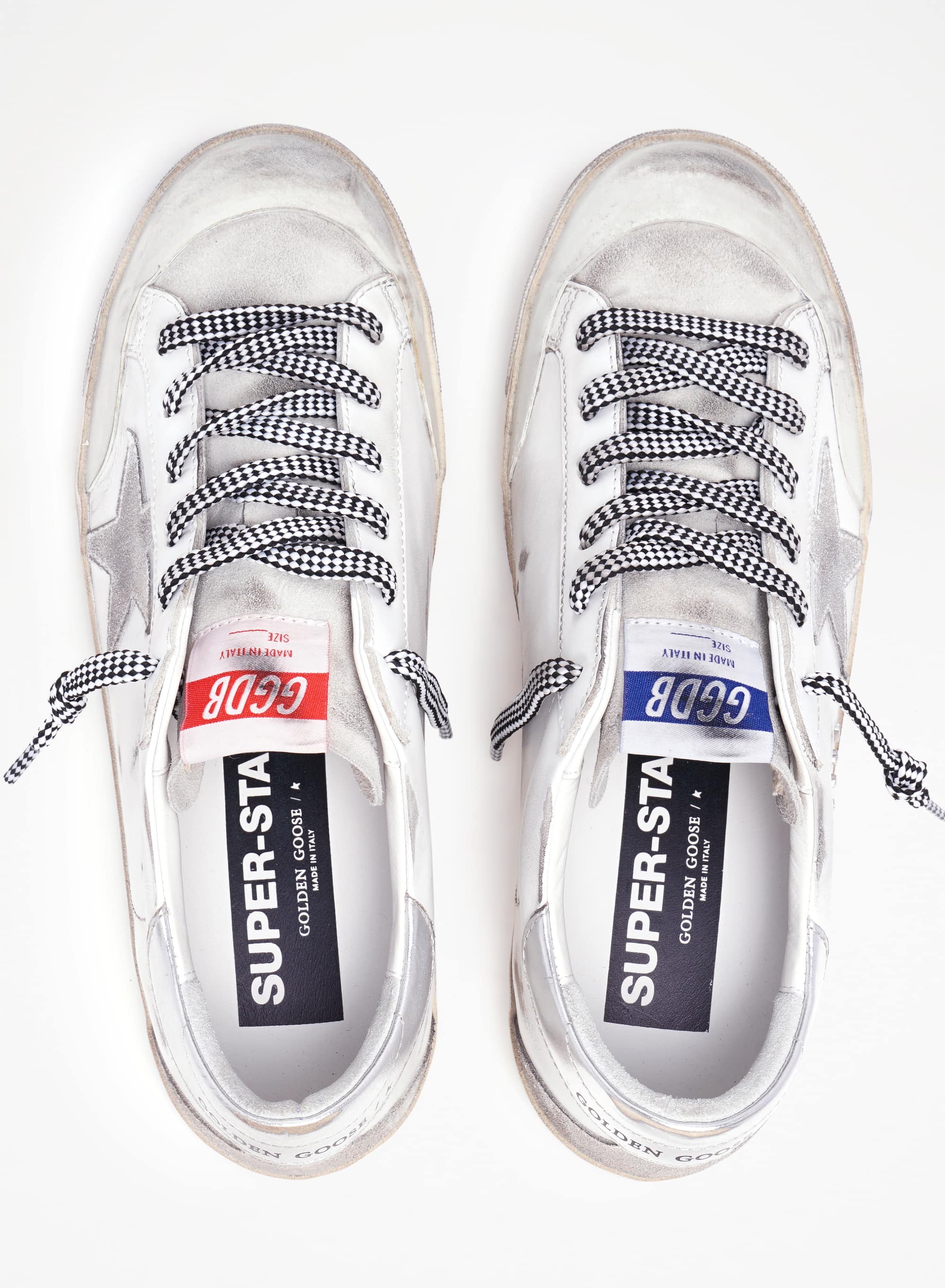 Women | Super-Star Penstar with Grey Star & Silver Heel Tab | White x Ice x Silver - Image 4