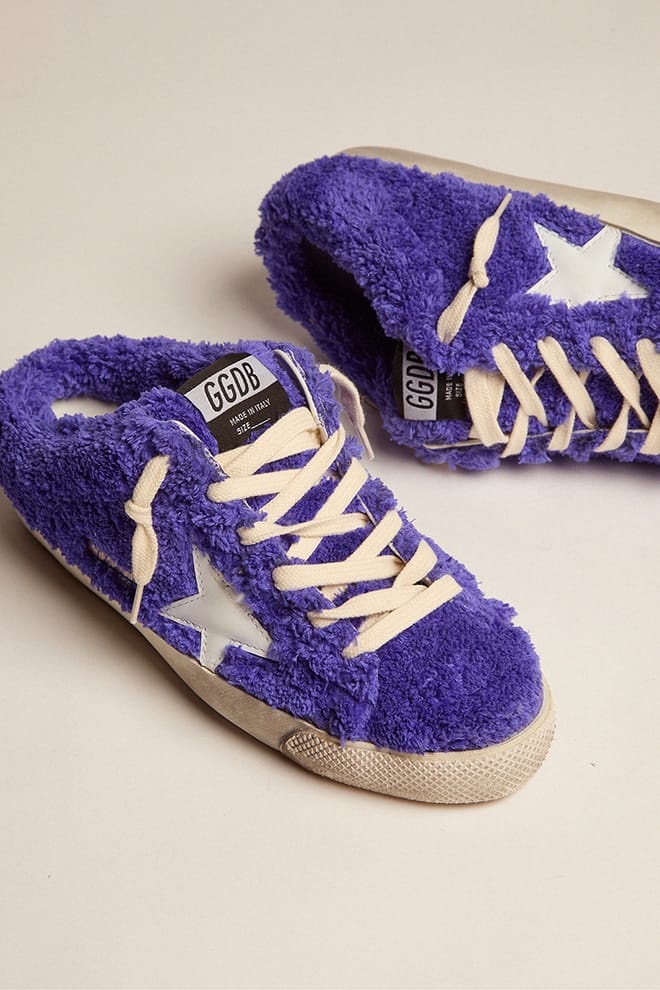 Women | Super-Star Sabot Royal Blue Terry with White Star | Royal Blue x White - Image 2