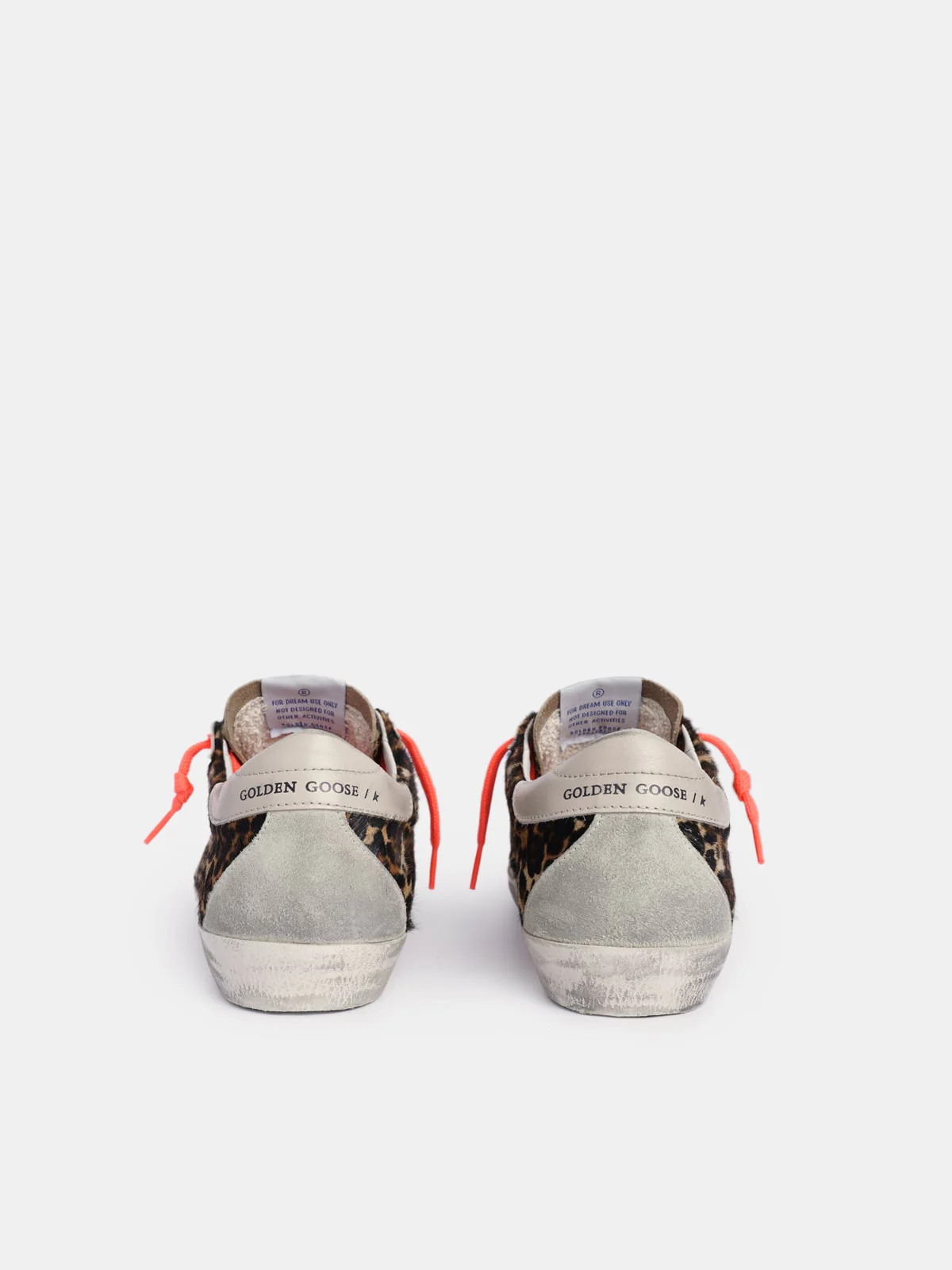 Women | Super-Star Sneakers Leopard-Print Pony Skin with Gold Star | Beige Brown Leo x Gold x Ice - Image 6