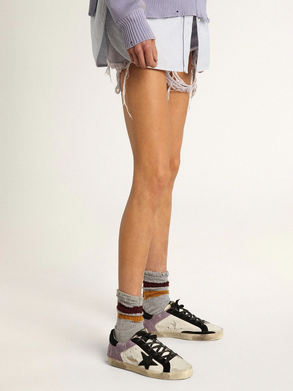 Women | Super-Star White & Lilac Pony Skin | White x Black x Lilac