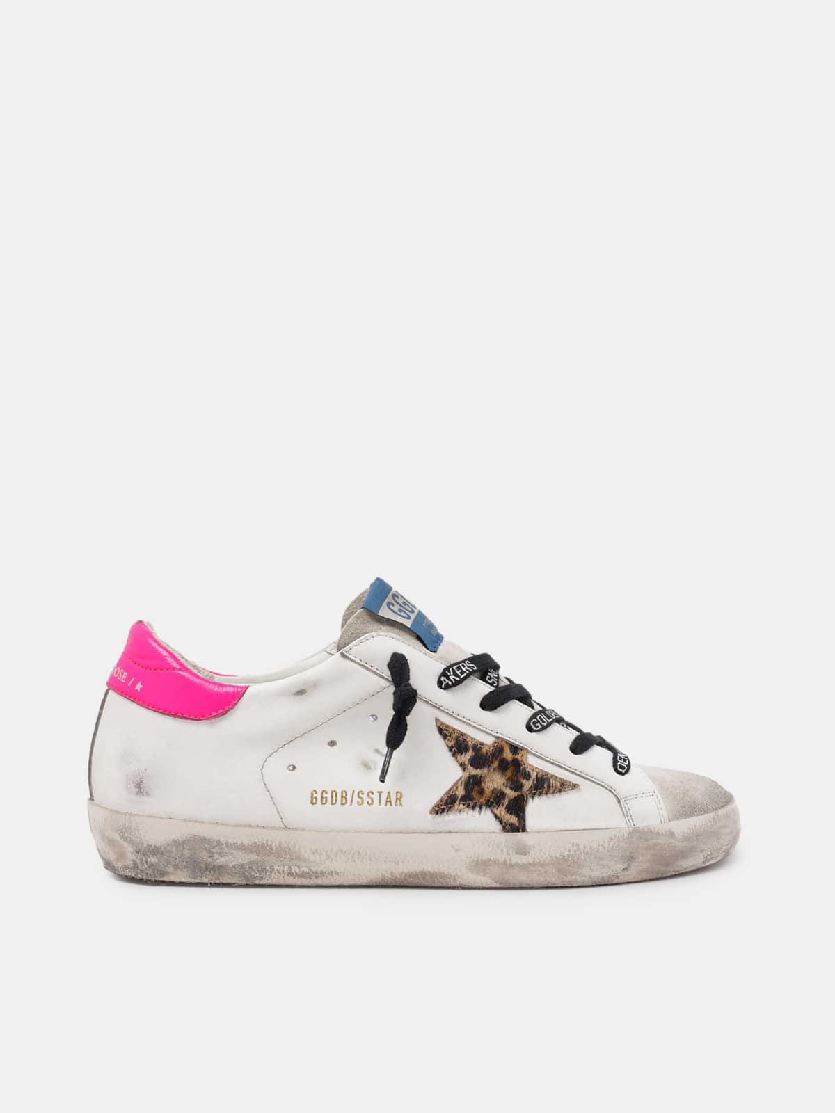 Women | Super-Star with Leo Horshy Star & Fuchsia Heel | Ice x White x Brown Leo x Fuchsia Fluo - Image 4