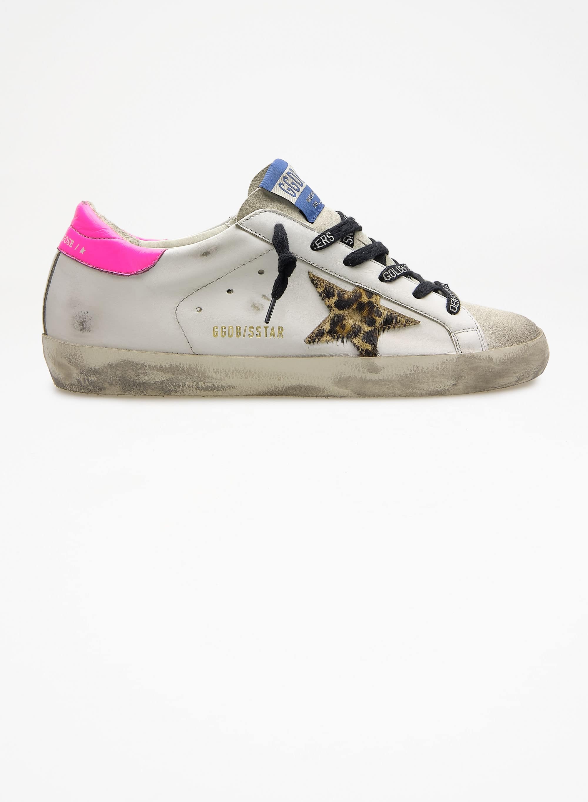 Women | Super-Star with Leo Horshy Star & Fuchsia Heel | Ice x White x Brown Leo x Fuchsia Fluo - Image 5