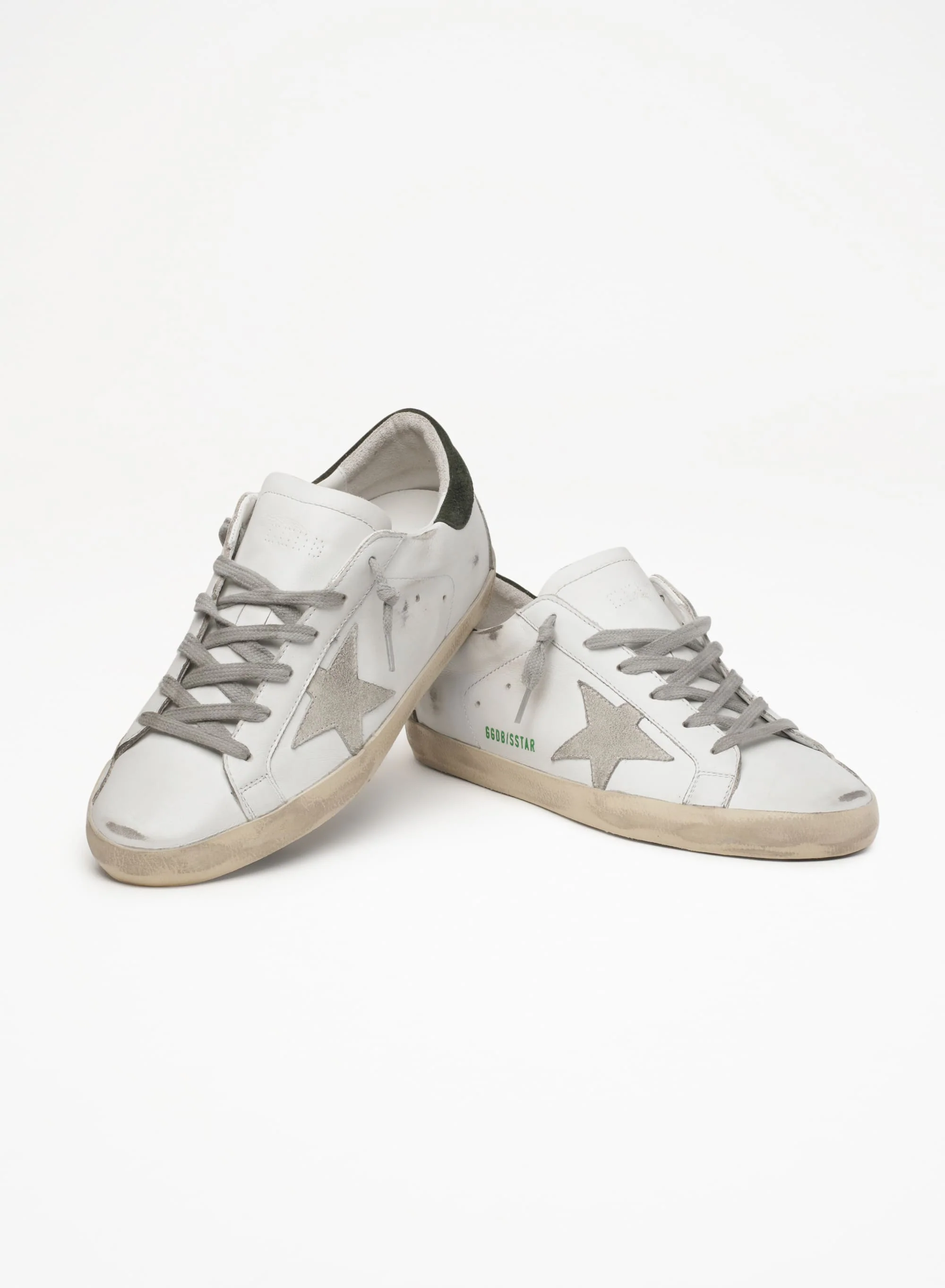 Women | Super-Star with Suede Star & Black Heel Tab | White x Ice x Military - Image 8