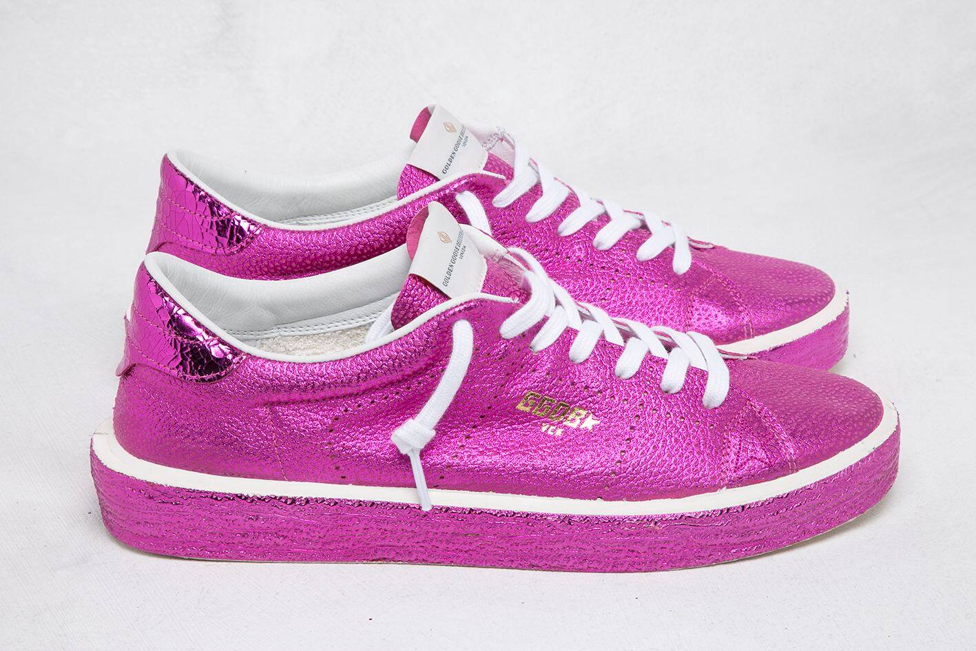 Women | Tennis Sneakers with Fuxia Laminated Sole
