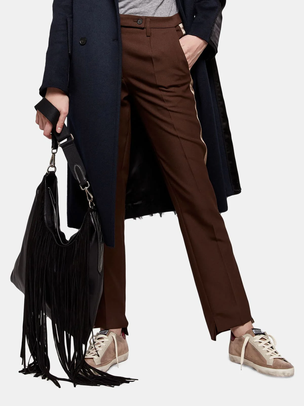 Women | The Carry Over Hobo Bag Leather with Suede Fringes - Image 5