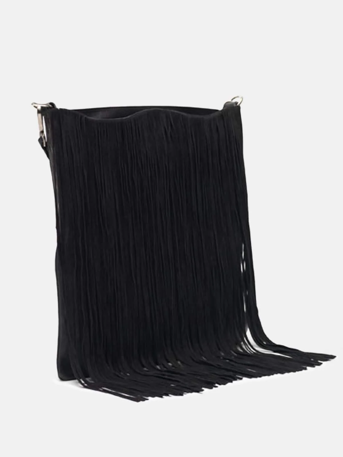 Women | The Carry Over Hobo Bag Leather with Suede Fringes - Image 6