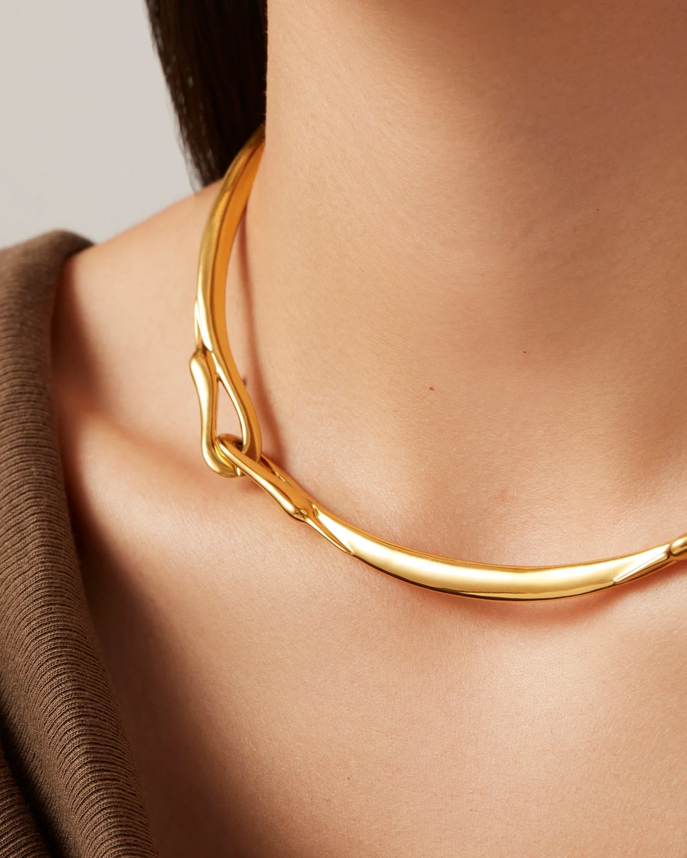 Lisieux Collar | Gold Tone Dipped Brass - Image 4