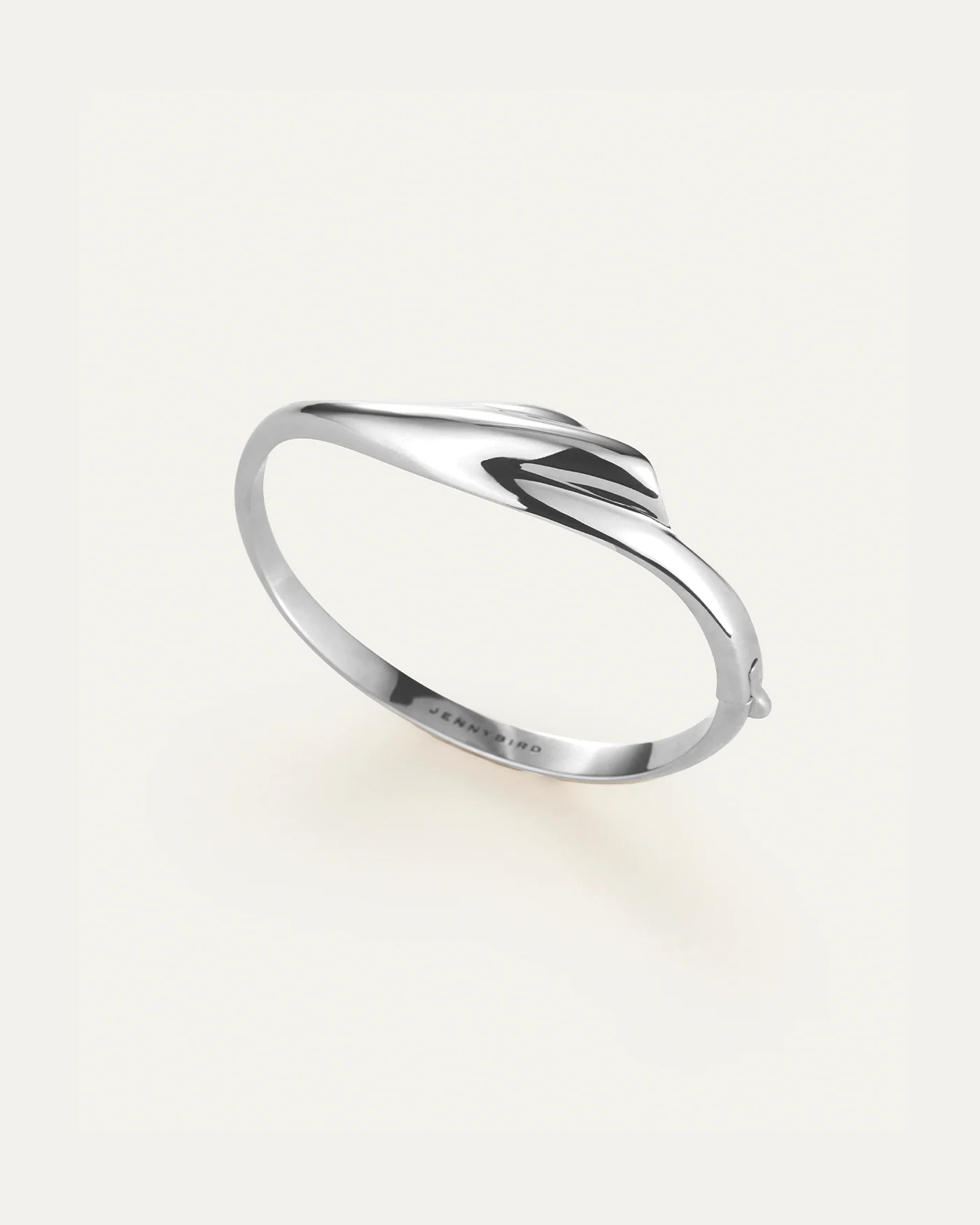 Portia Bangle | Platinum-Plated Steel - Image 3