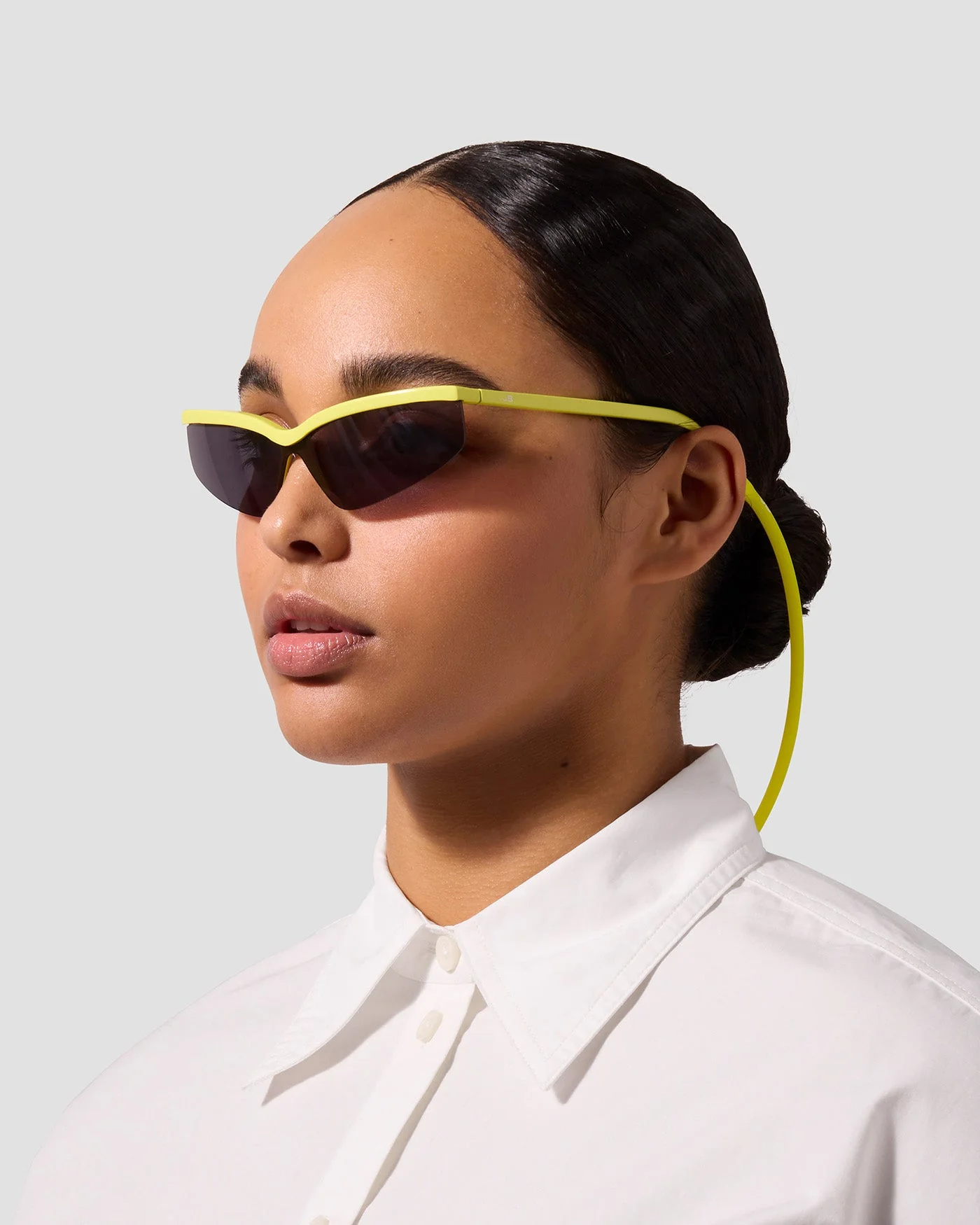 The Visor Sunglasses | Lemon | Grey Lenses - Image 4